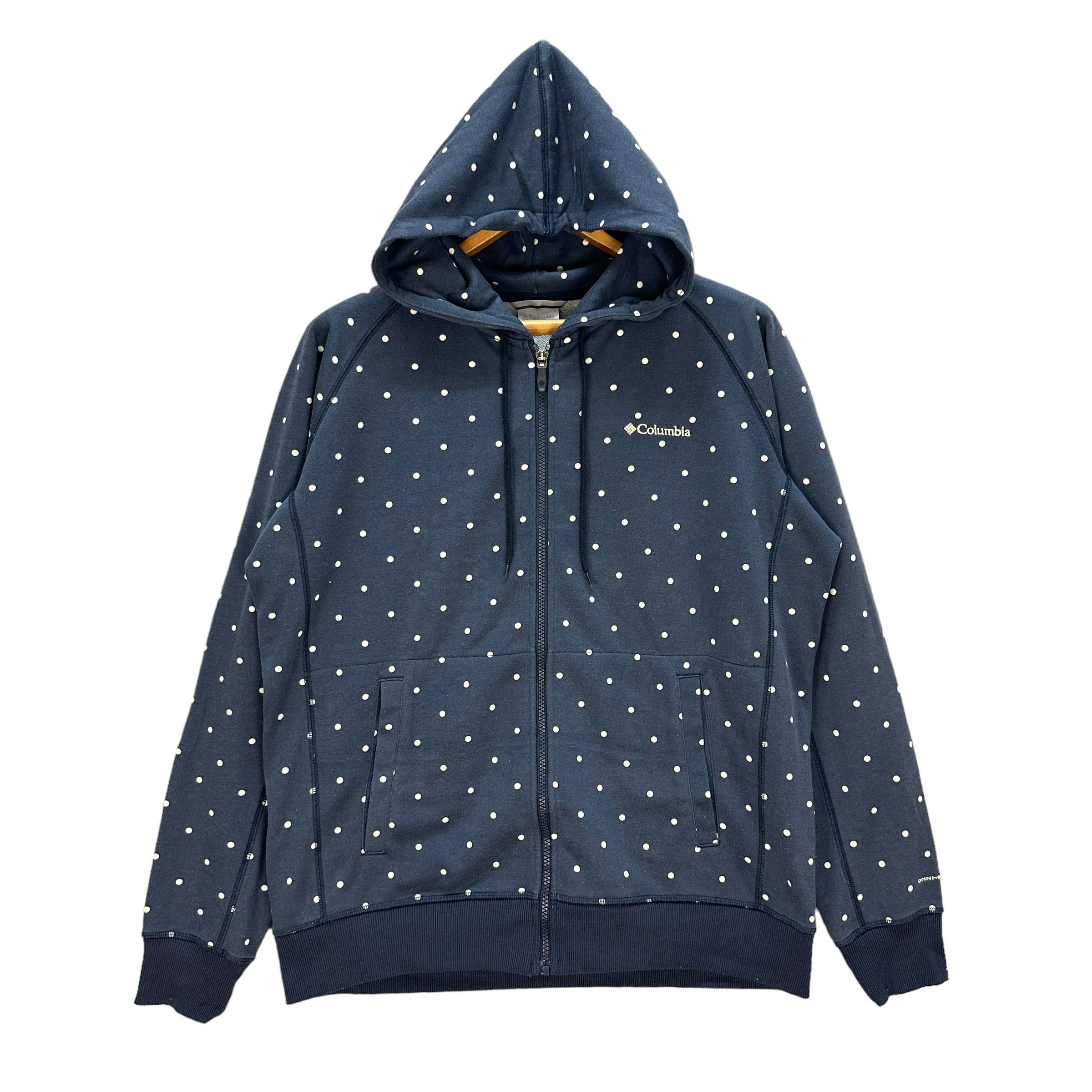 Columbia COLUMBIA OMNI SHIELD POLKA DOT ZIPPER HOODIES #8793-026 Size US L / EU 52-54 / 3 - 1 Thumbnail