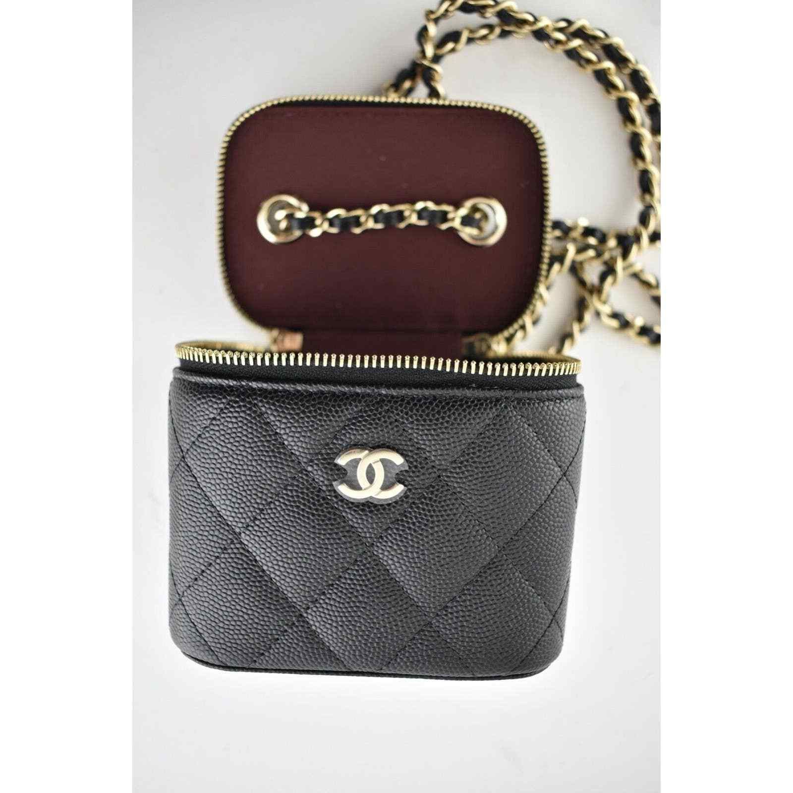 Chanel Chanel Mini Vanity Classic Chain Gold Shoulder Crossbody Bag Size ONE SIZE - 10 Thumbnail
