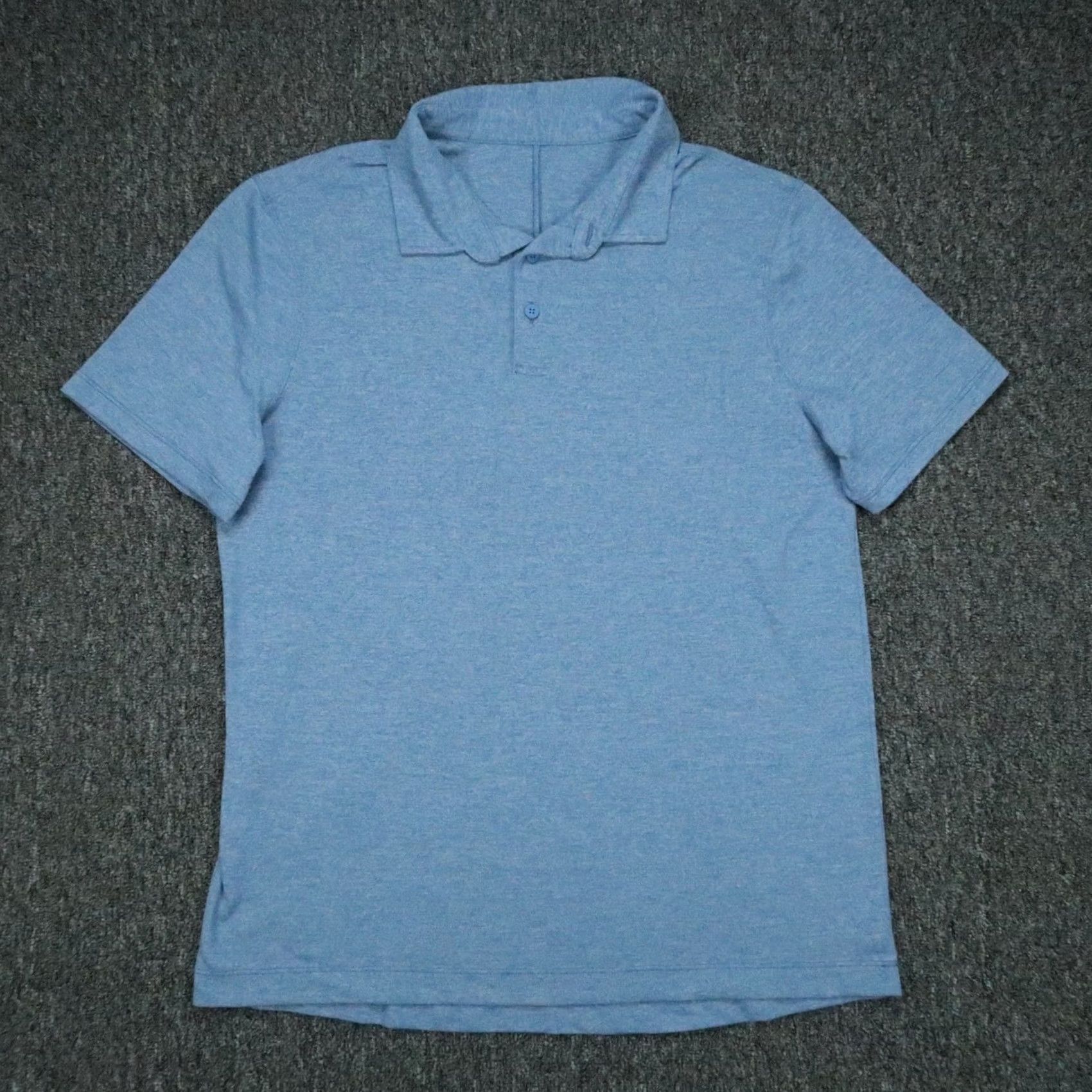 Lululemon lululemon Polo Shirt Mens M Blue Evolution Short Sleeve Golf Stretch Shirt Boys Womens? Size US M / EU 48-50 / 2 - 2 Thumbnail