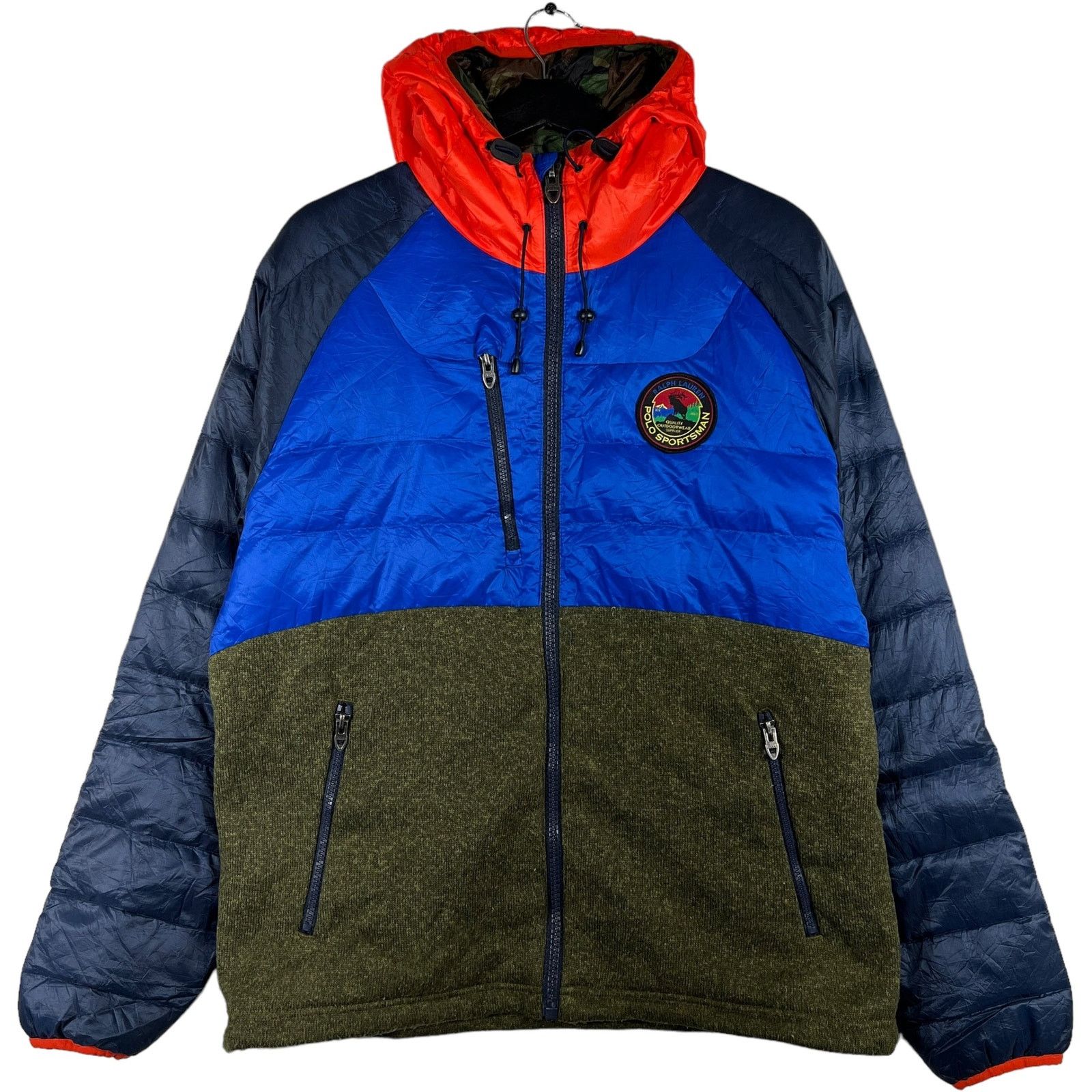 Vintage Polo Ralph Lauren Sportsmen Full Zip Hoodie Puffer Jacket Size US L / EU 52-54 / 3 - 1 Thumbnail