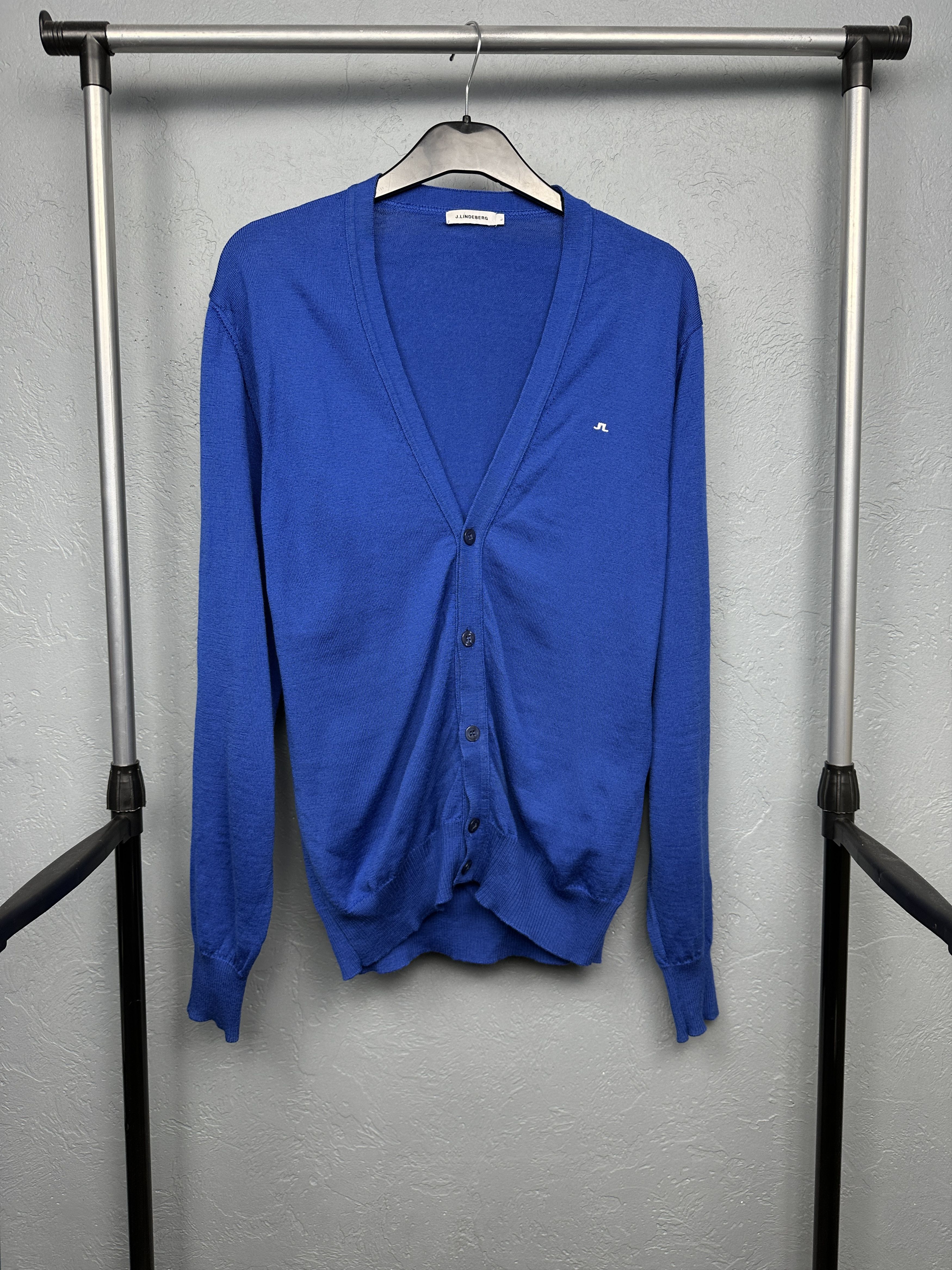 J.Lindeberg J. Lindeberg Mens Merino Wool Cardigan Jumper Sweater Size US L / EU 52-54 / 3 - 1 Thumbnail