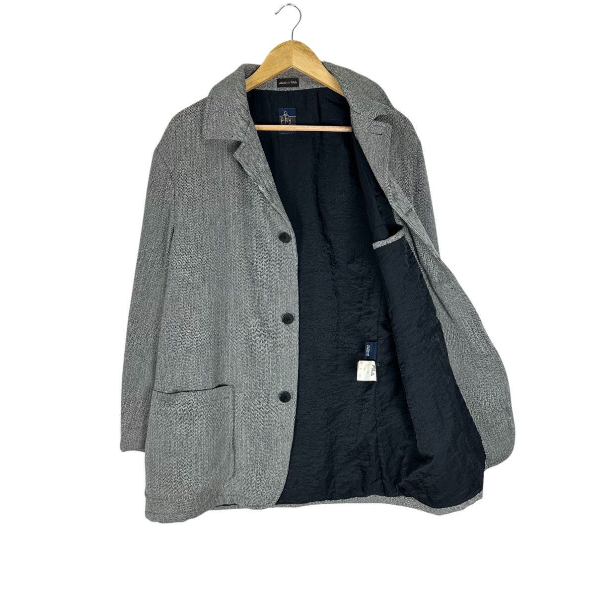 Fila FILA HERRINGBONE LONG COAT JACKET Size US S / EU 44-46 / 1 - 6 Thumbnail