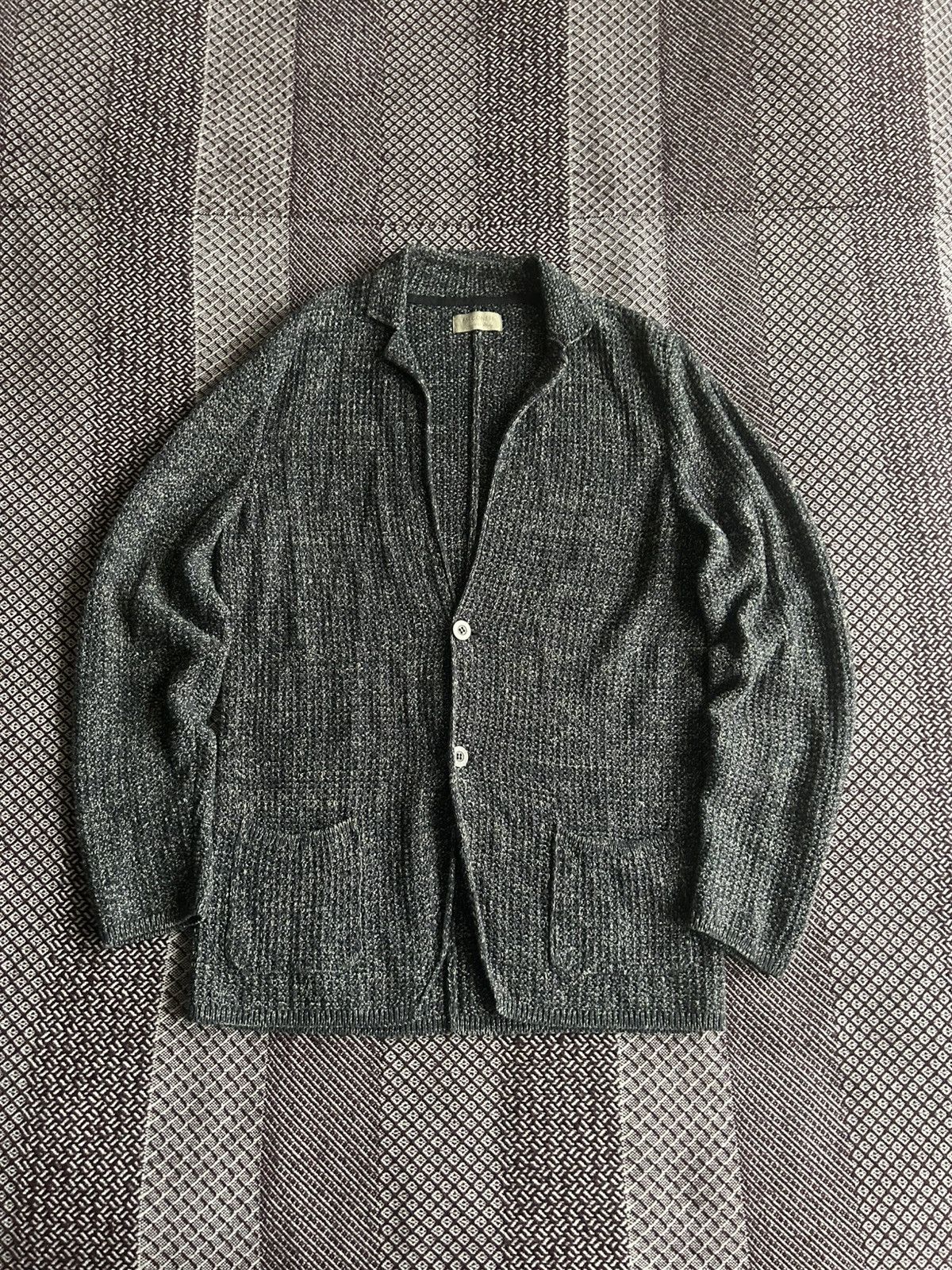 Japanese Brand Falconeri Luxury Knitted Blazer 2 Button Italy Rare Size 50 Size 50R - 1 Thumbnail