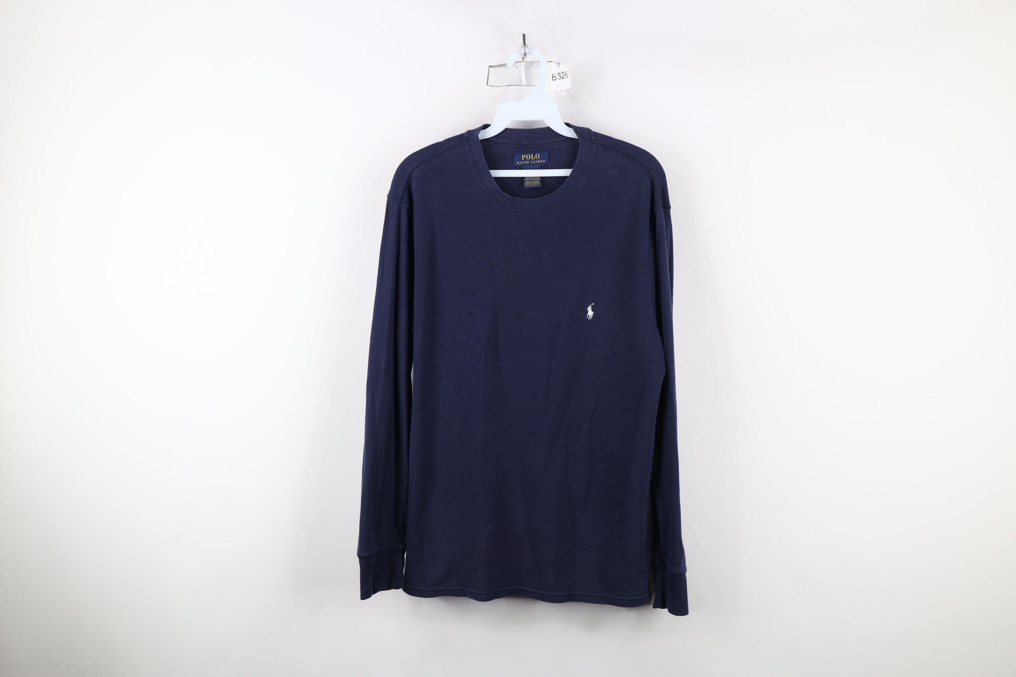 Ralph Lauren × Vintage Vintage Ralph Lauren Thermal Waffle Knit Long Sleeve T-Shirt Size US L / EU 52-54 / 3 - 1 Thumbnail