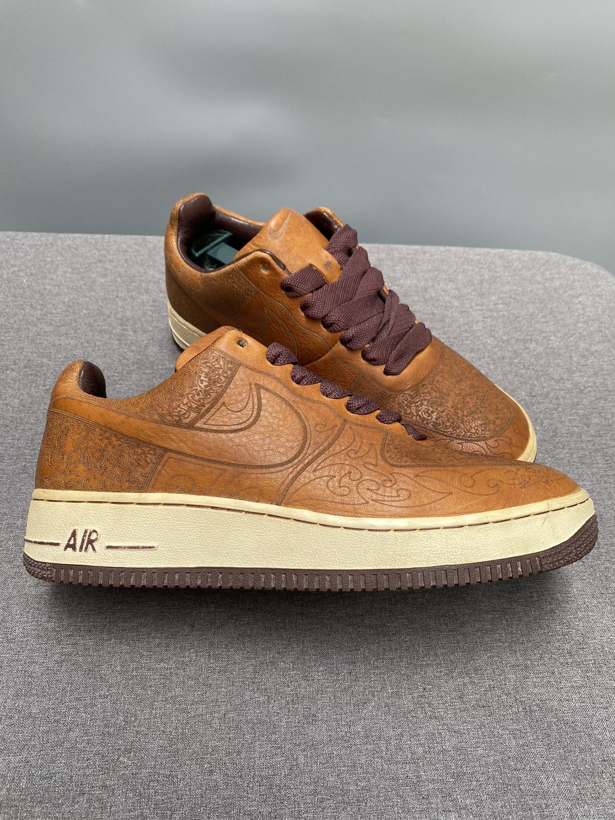 Nike Rare! 2003 Nike Air-Force 1 " Mark Smith" Size US 6 / EU 39 - 13 Thumbnail