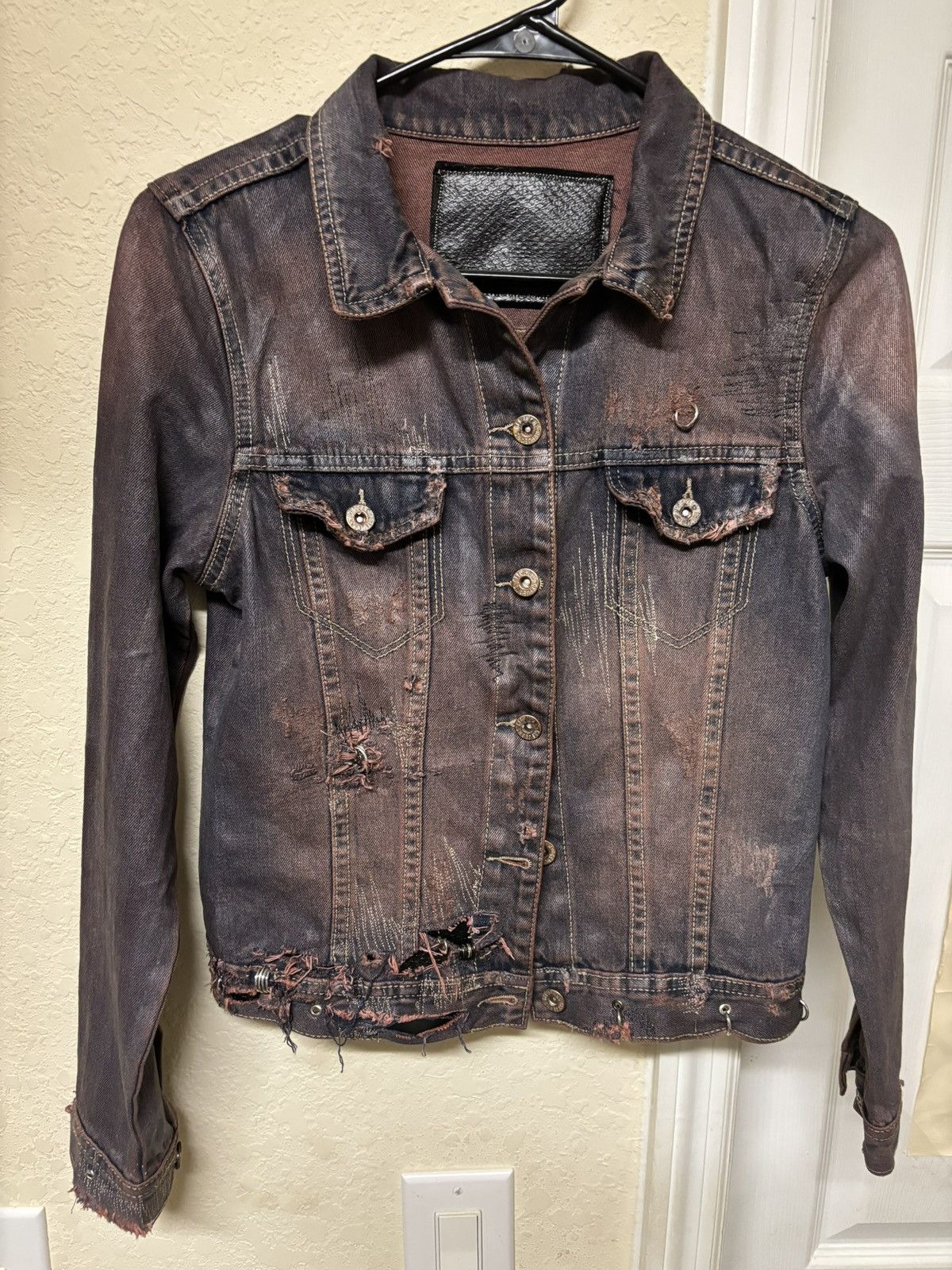 Army Of Me × Vintage Doll Waxed Denim Jacket Size US S / EU 44-46 / 1 - 1 Thumbnail
