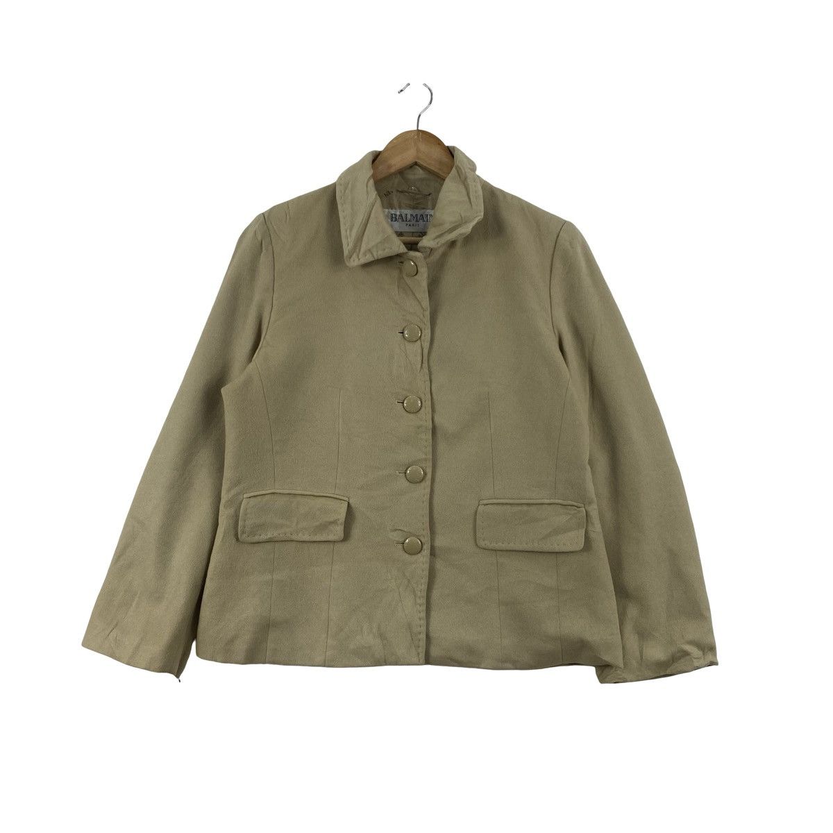 Balmain Vintage BALMAIN PARIS Jacket Coat Minimalist Designer Casual Size L / US 10 / IT 46 - 1 Thumbnail