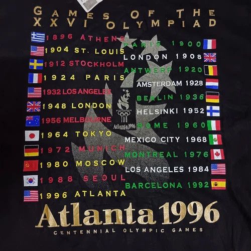 USA Olympics Atlanta 1996 Olympics Vintage Authentic T-Shirt Sz XL Size US XL / EU 56 / 4 - 2 Thumbnail