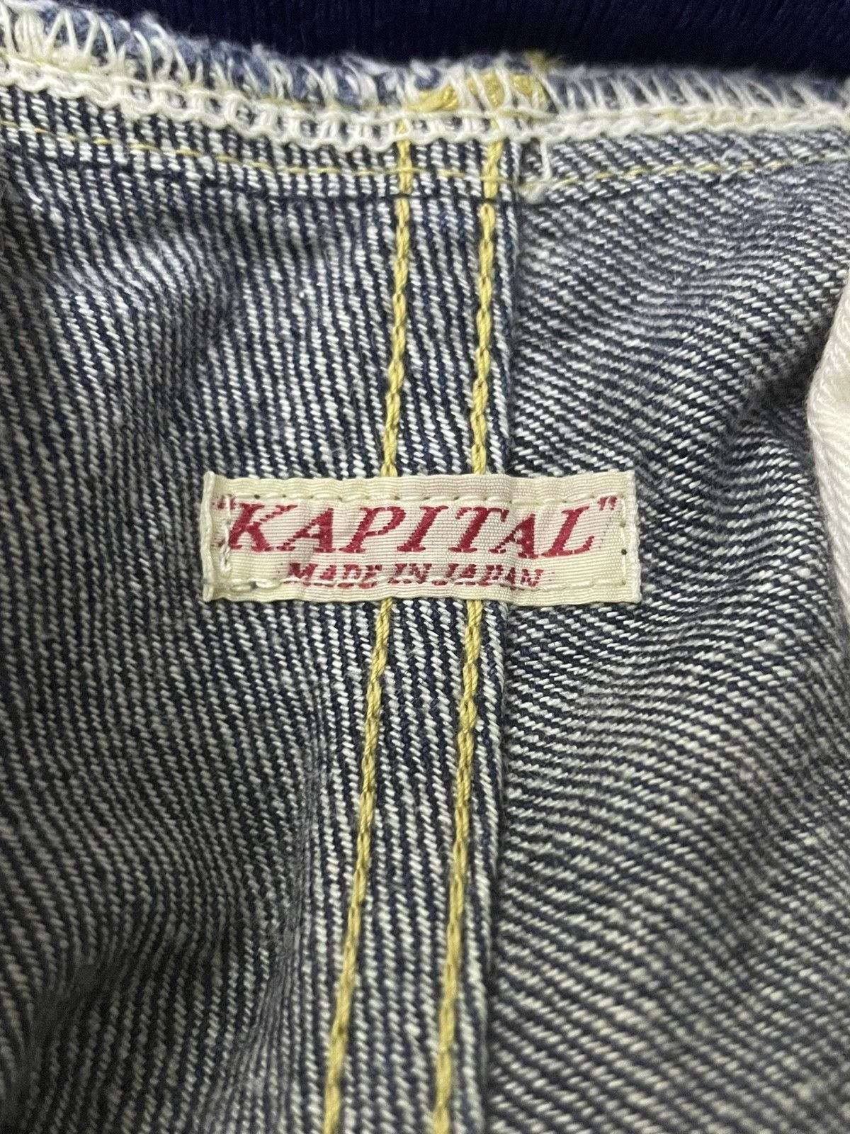 Kapital × Kapital Kountry Kapital Sarouel Mens Wide Leg Indigo Denim Pants Size US 30 / EU 46 - 16 Thumbnail