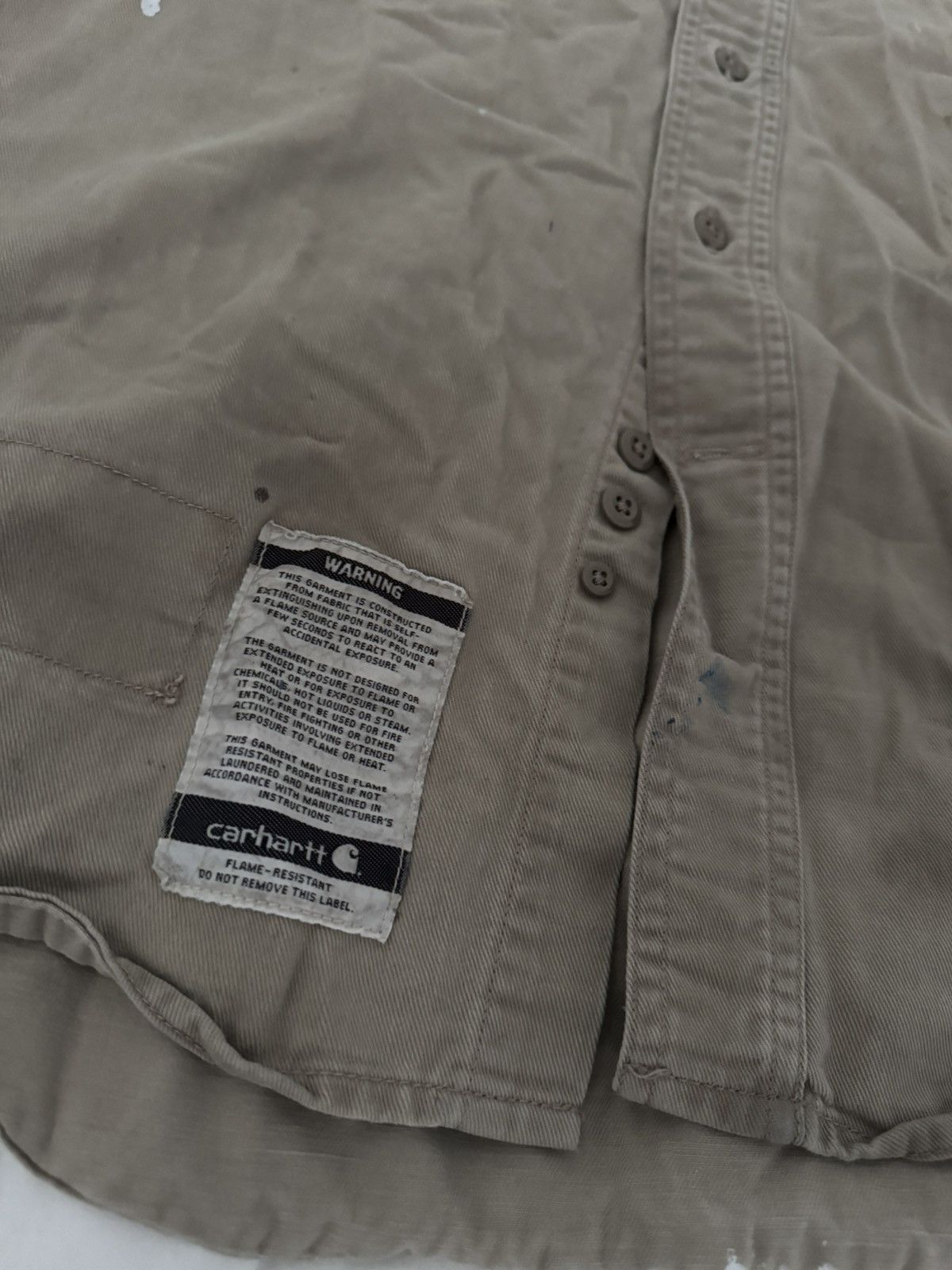 Carhartt Carharrt Distressed Button Up Shirt Size US L / EU 52-54 / 3 - 2 Thumbnail