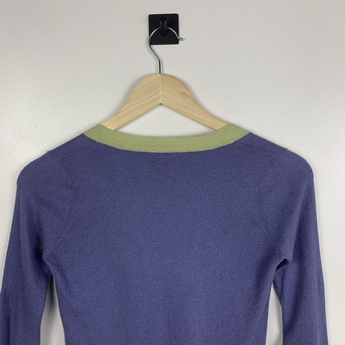Just Cavalli Just Cavalli Cashmere Silk Cardigan Purple Size 40 V-Neck Size S / US 4 / IT 40 - 15 Thumbnail