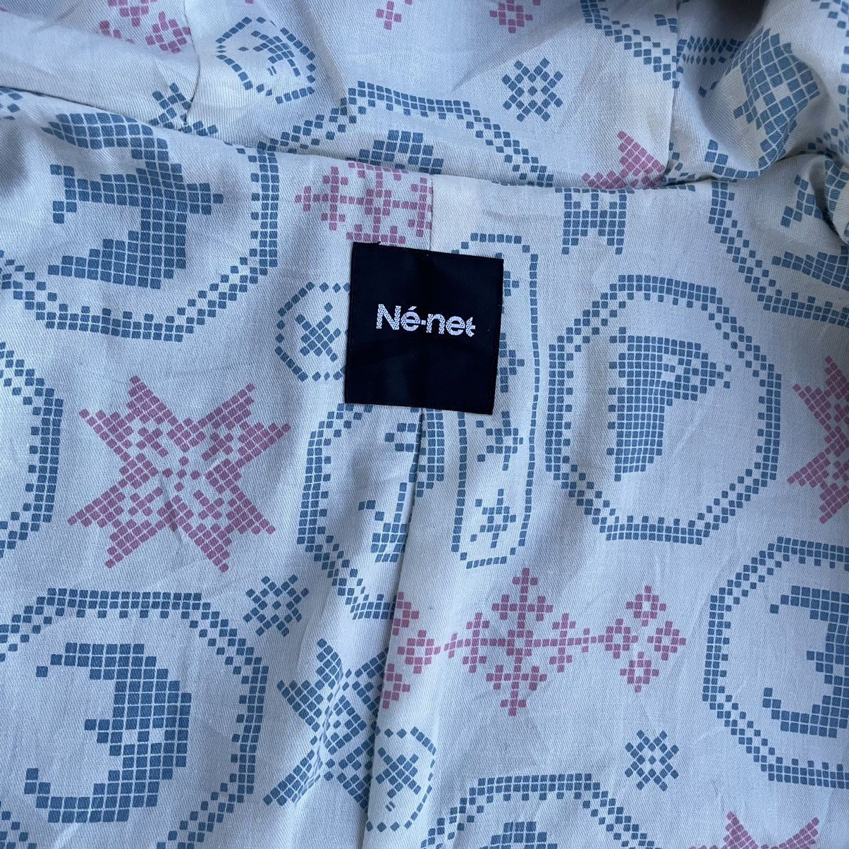 Issey Miyake 🇯🇵 VINTAGE NE-NET WOOL LINED PRINTED DUFFLE JACKET Size US XL / EU 56 / 4 - 15 Thumbnail