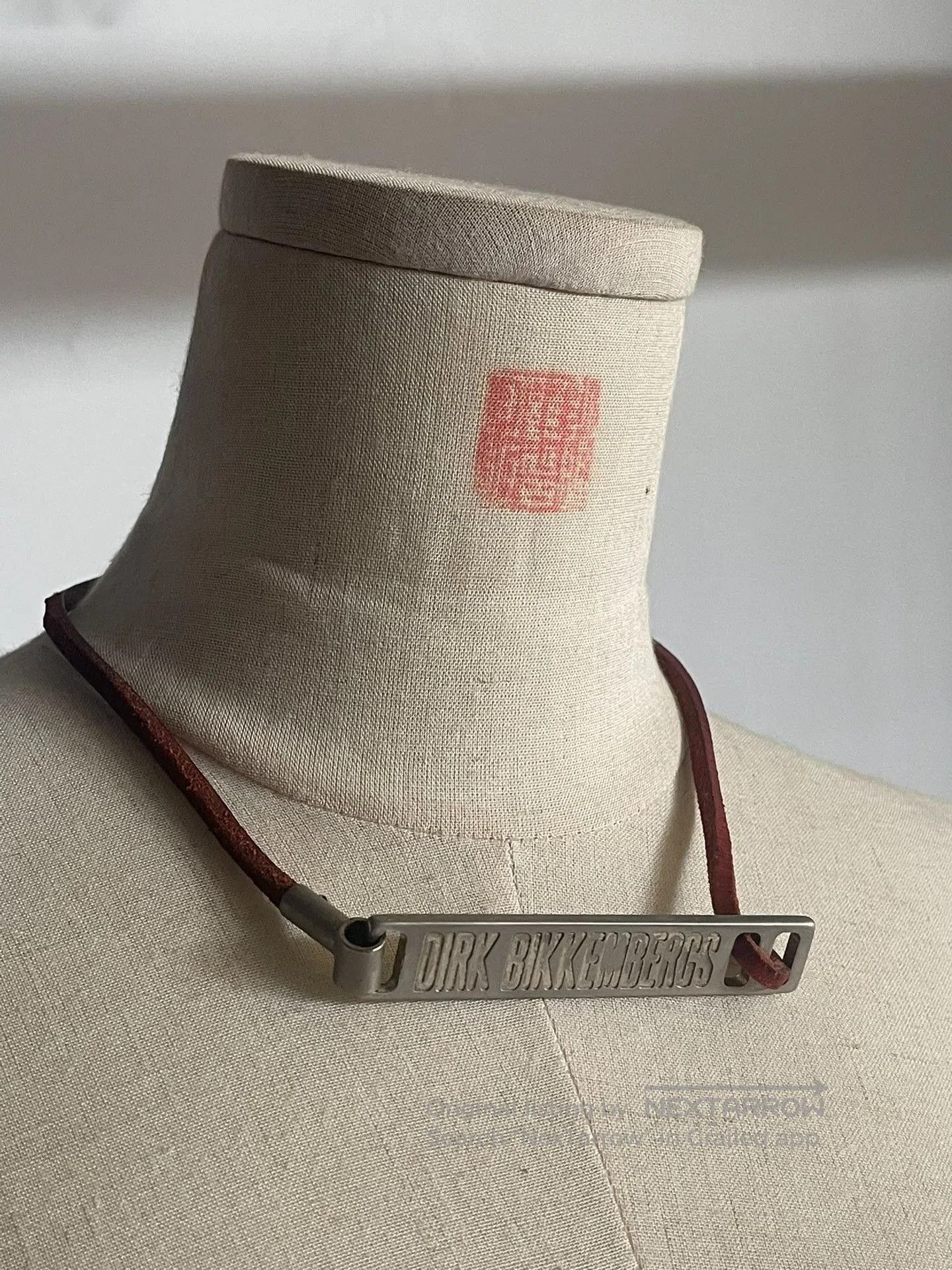 Dirk Bikkembergs Dirk Bikkembergs Early Leather Metal Necklace. Size ONE SIZE - 2 Thumbnail