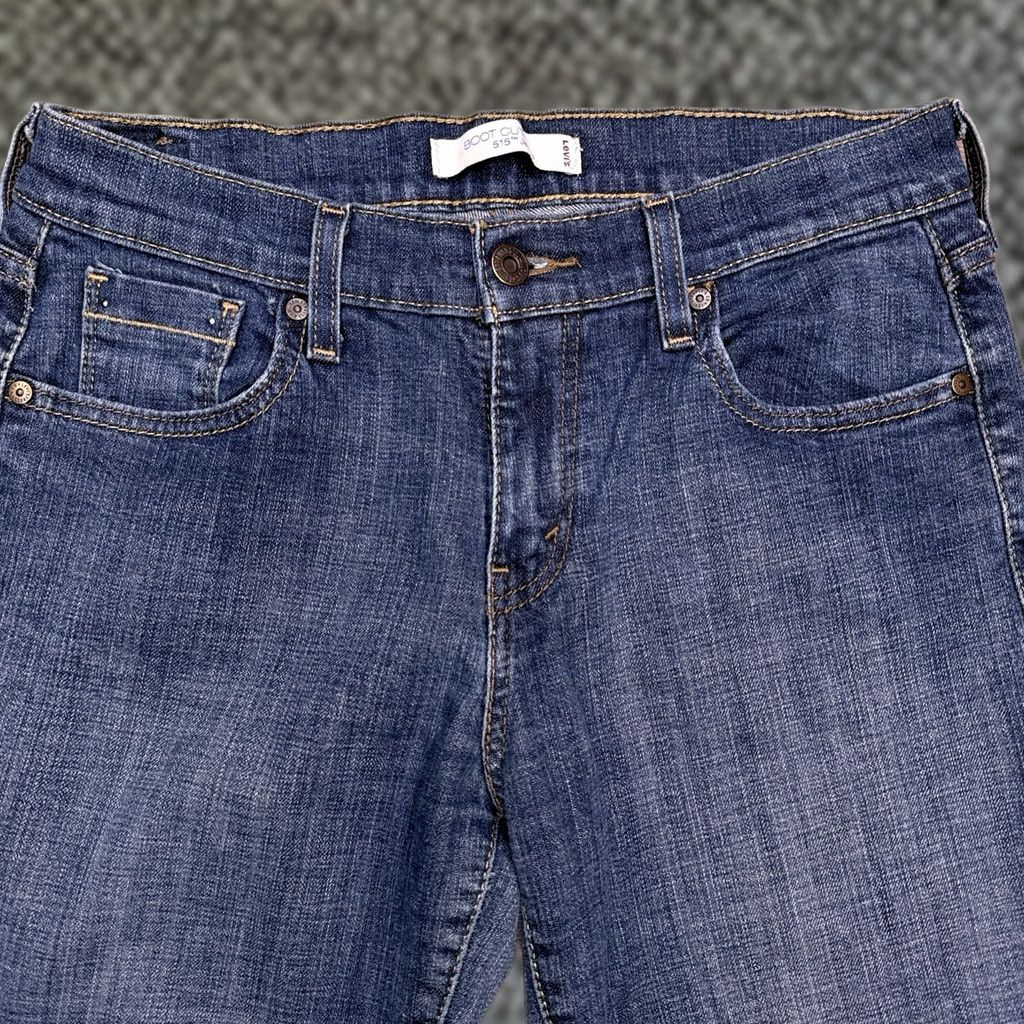 Levi's Levi's 515 Bootcut Jeans Womens 6 Medium Blue Mid Rise Stretch Denim 5-Pocket Classic Size 28" / US 6 / IT 42 - 1 Thumbnail