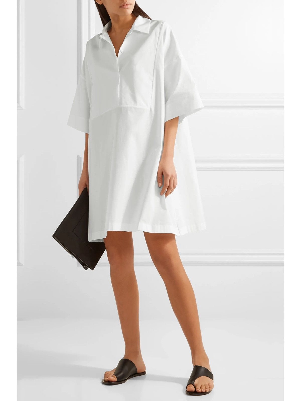 Acne Studios Acne Studios Sena Dry Pop Shirt Dress Size L / US 10 / IT 46 - 1 Thumbnail