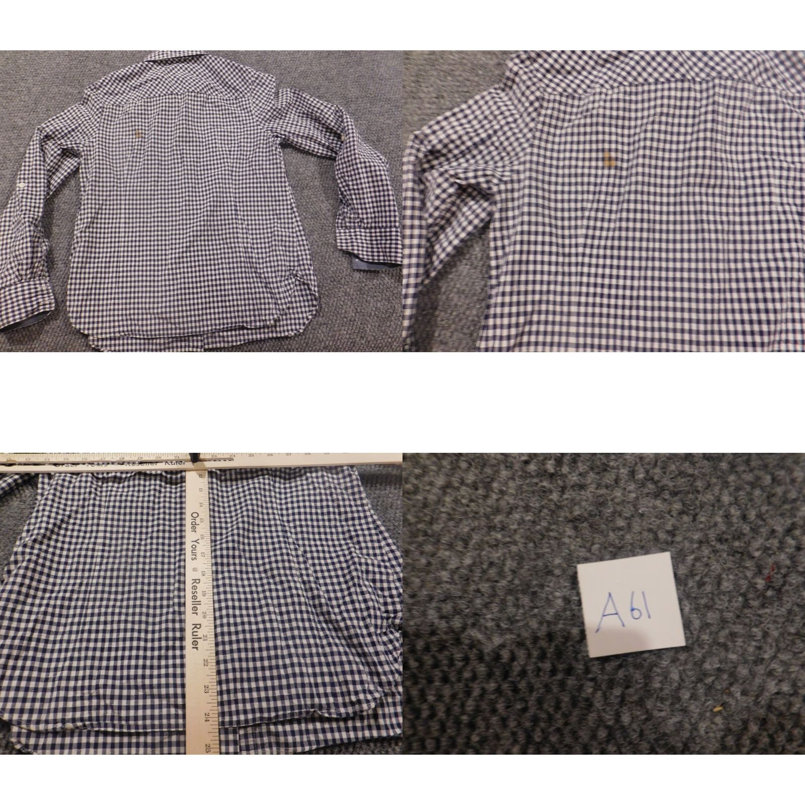 Tommy Hilfiger Tommy Hilfiger Womens Blouse Button-Up Purple Plaid Small S Crew Neck Casual Long Sleeve 100% Cotton Down Lightweight Basic Regular Womens Size S / US 4 / IT 40 - 8 Thumbnail