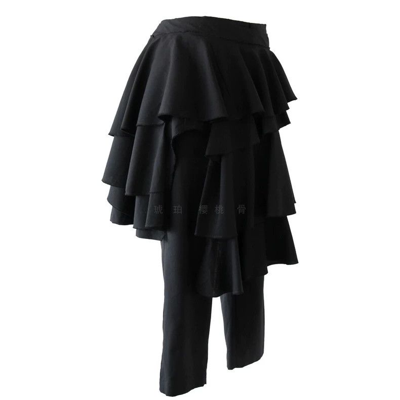 Other Comme Des Garcons size XS Tiered Ruffle Buckle Pants Size 24" / US 00 / IT 34 - 3 Thumbnail