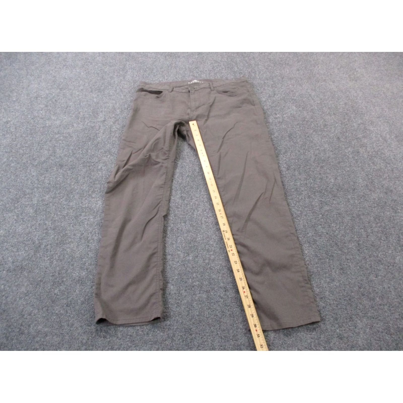 Faherty Faherty Chino Pants Mens 35 Gray Stretch Preppy Golf Straight Business Size US 35 - 3 Thumbnail