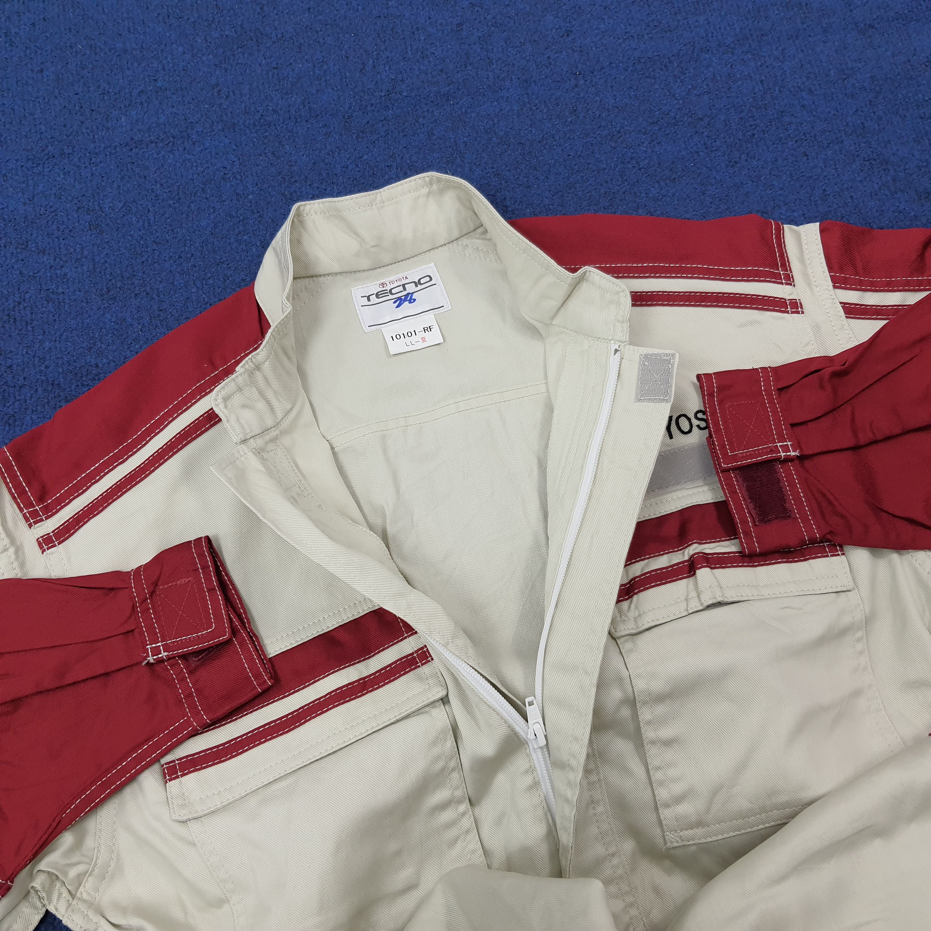Japanese Brand Vintage Toyota TECNO Racing 90s Workwear Coverall C274N26 Size US L / EU 52-54 / 3 - 7 Thumbnail