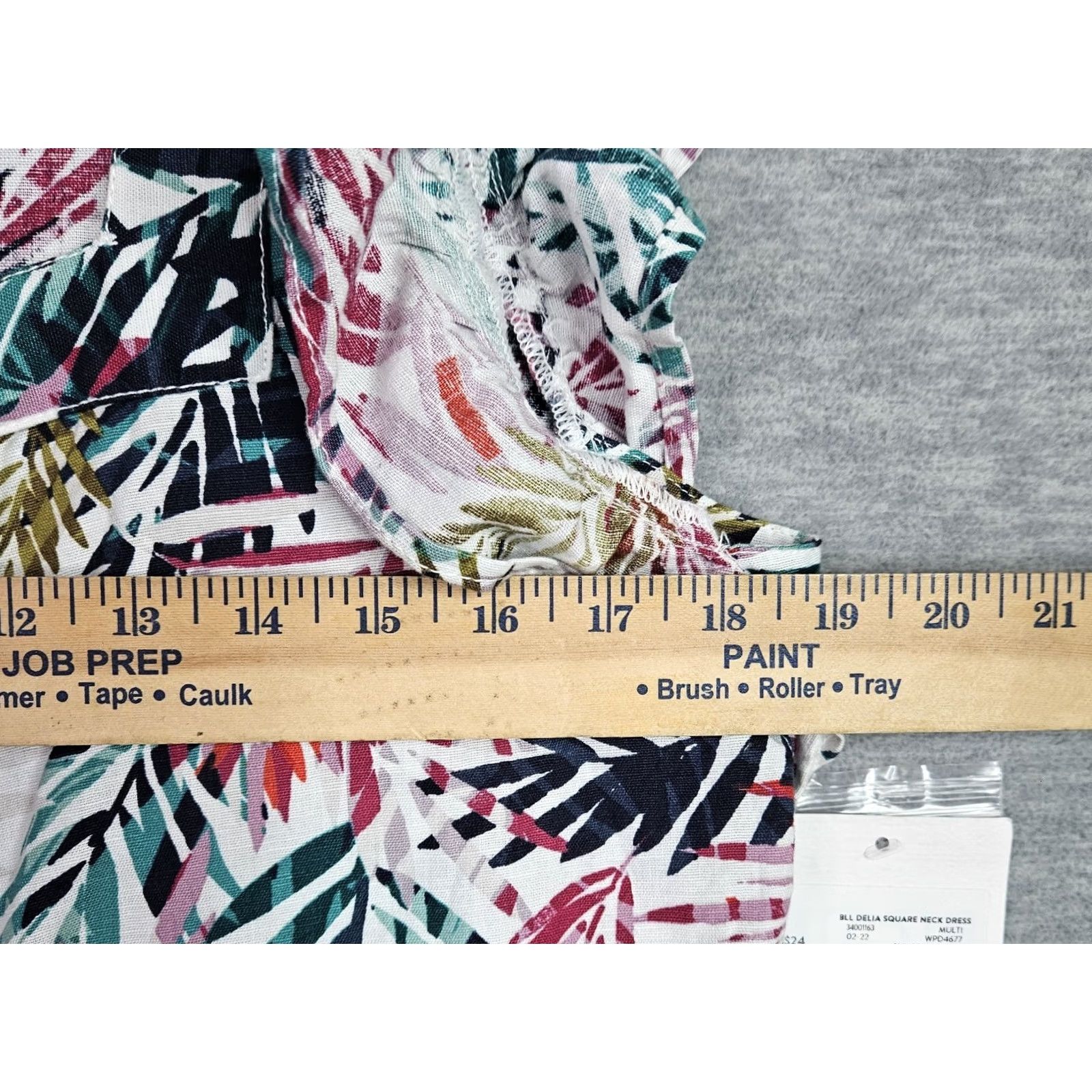 Vintage Beach Lunch Lounge Dress Square Neck Floral Printed Dress M NEW Size M / US 6-8 / IT 42-44 - 3 Thumbnail