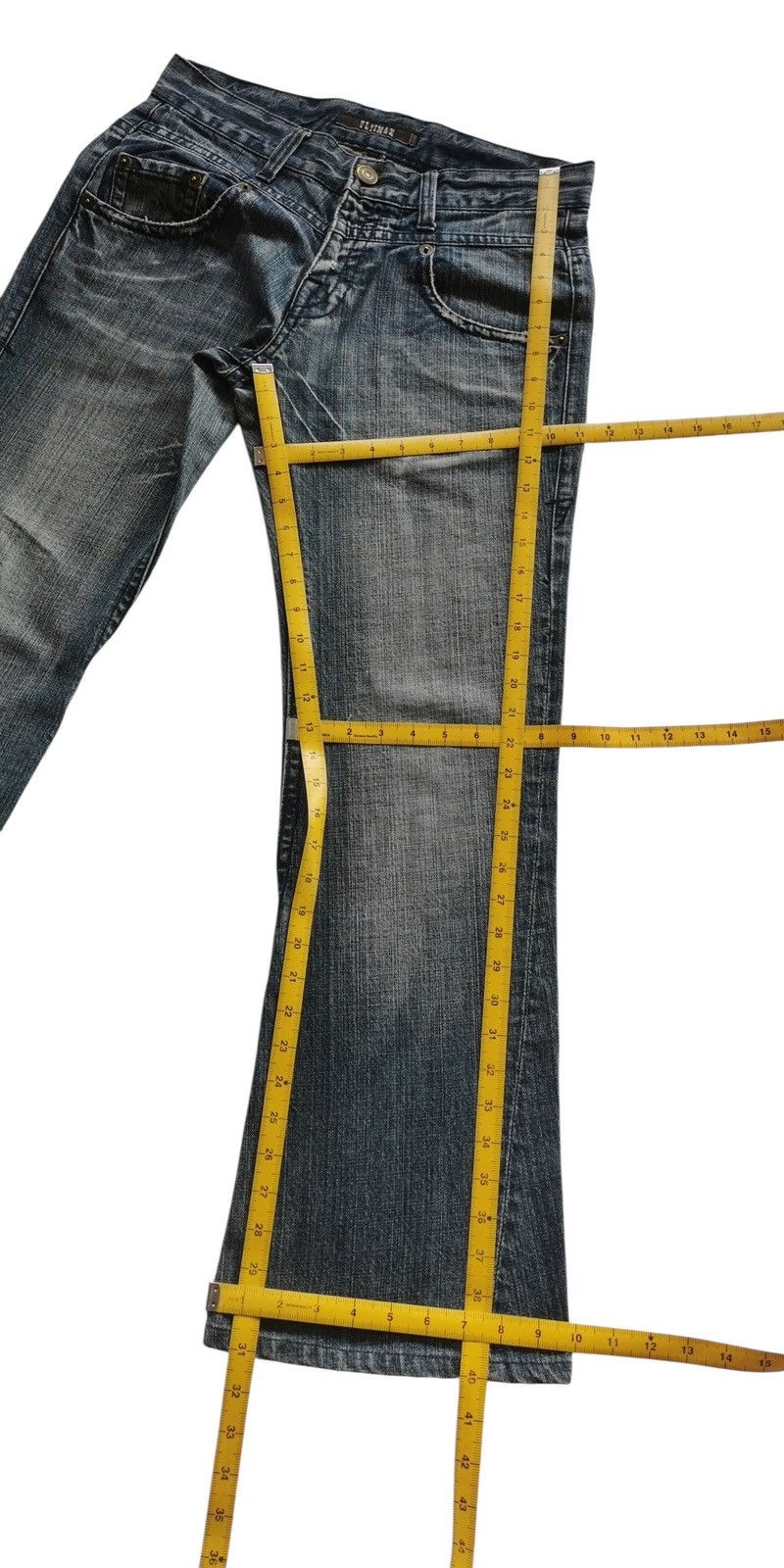 Japanese Brand Ultimax Bootcuts Studded Embroidery Pockets Jeans Size 32x31 Size US 32 / EU 48 - 12 Thumbnail