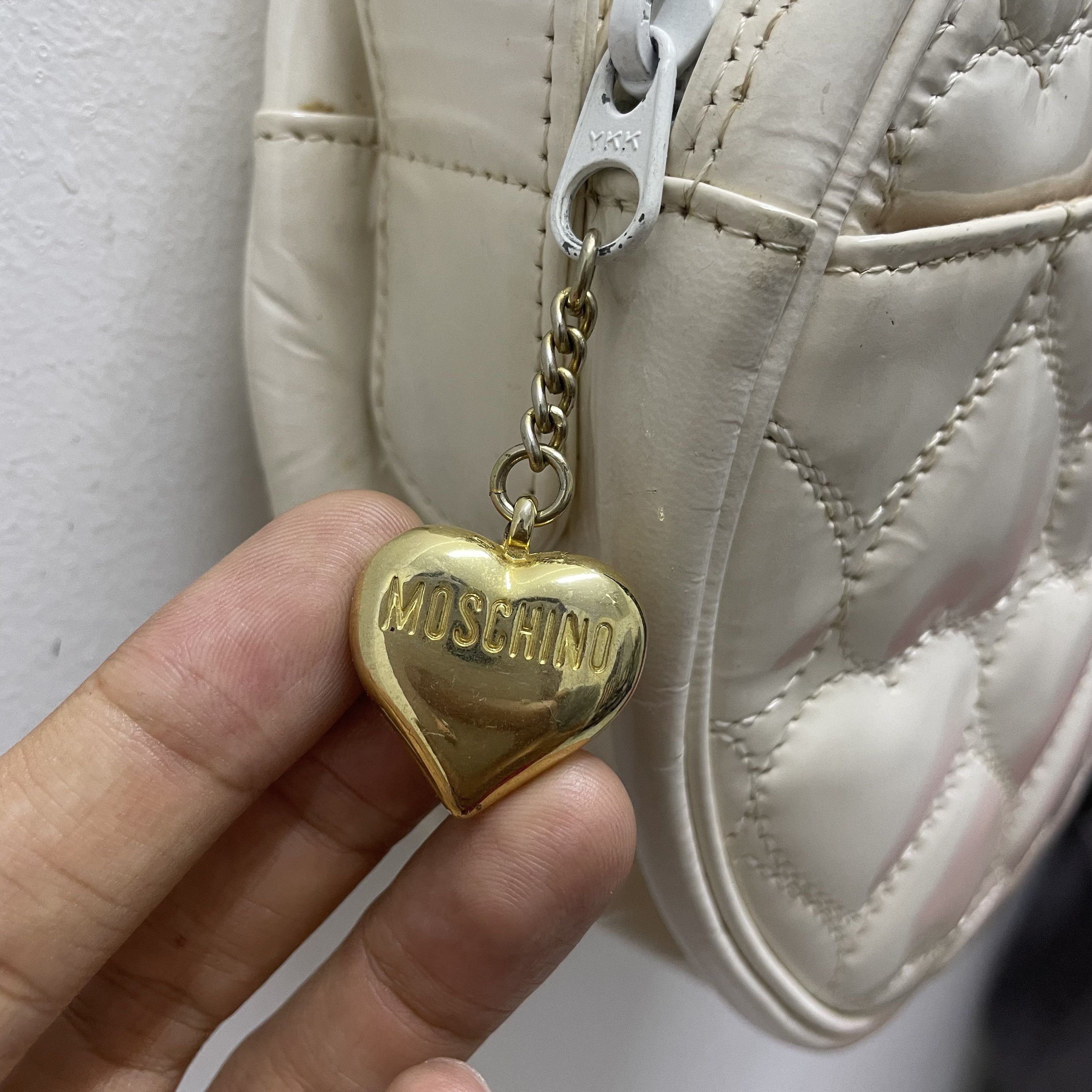 Moschino MOSCHINO QUILTED LOVE SHOULDER BEG Size ONE SIZE - 3 Thumbnail