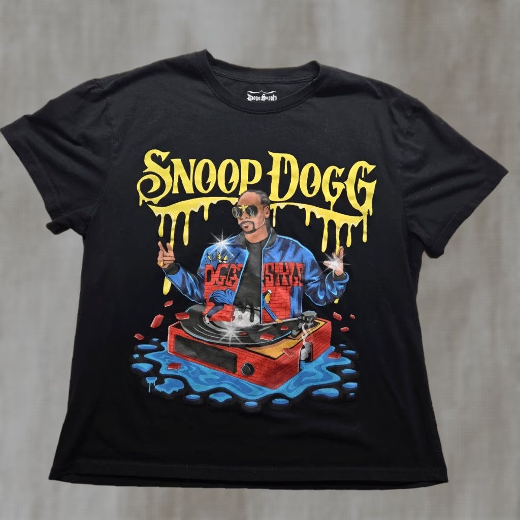 Vintage Snoop Dogg Shirt Black Drip Doggy Style Record Player Graphic Adult Men's XL Size US XL / EU 56 / 4 - 1 Thumbnail