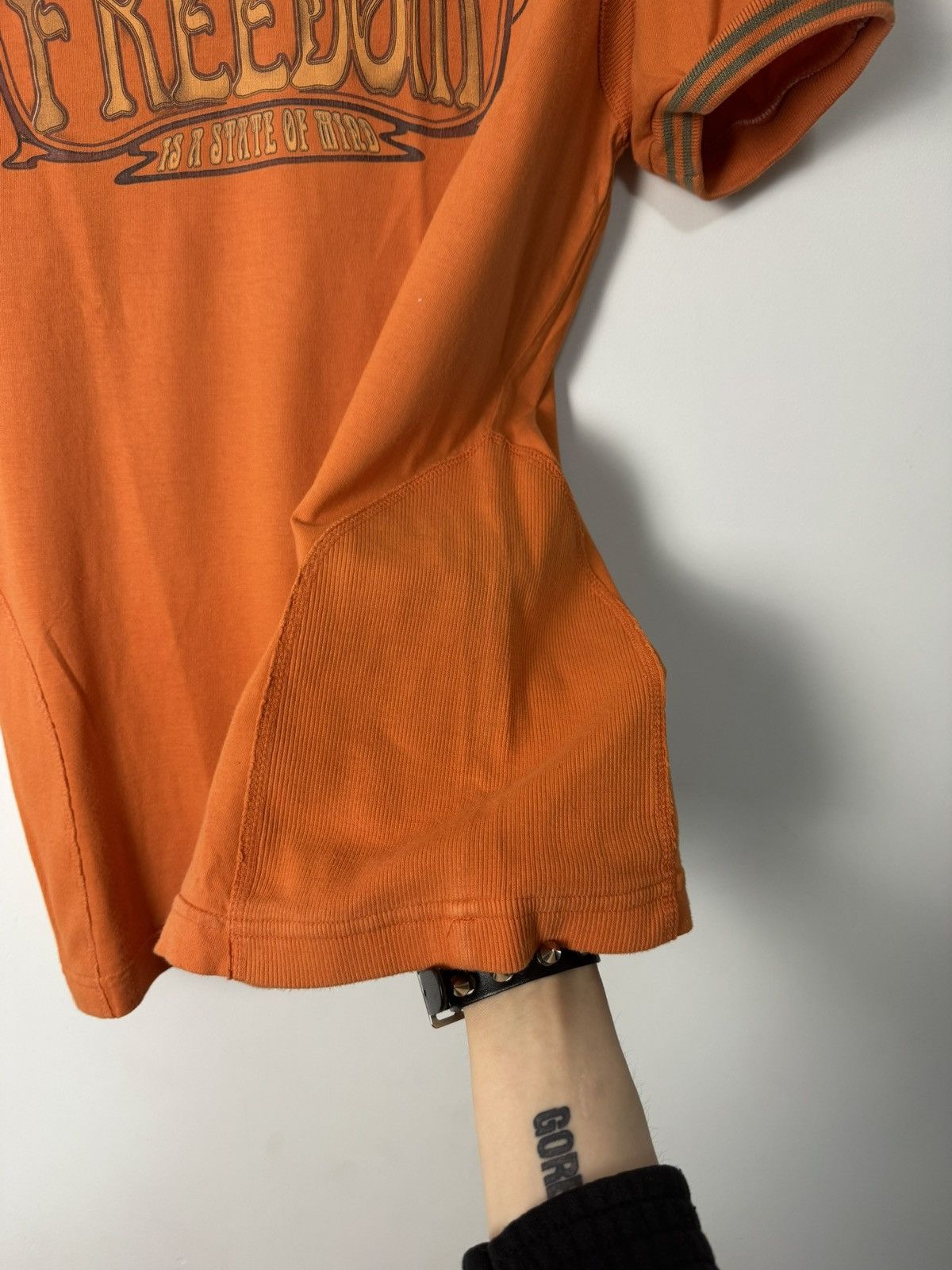 Dolce & Gabbana Archive Dolce & Gabbana D&G Freedom Graphic Tee Orange Y2K Size US L / EU 52-54 / 3 - 10 Thumbnail