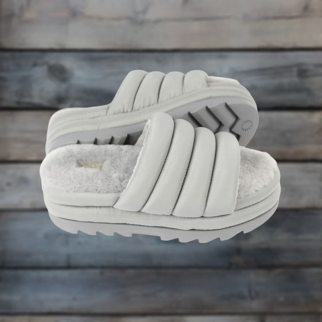 Ugg Ugg Women's Maxi Slide Platform Sandals Size 8 Cobble Gray 1126377 Size US 8 / IT 38 - 1 Thumbnail