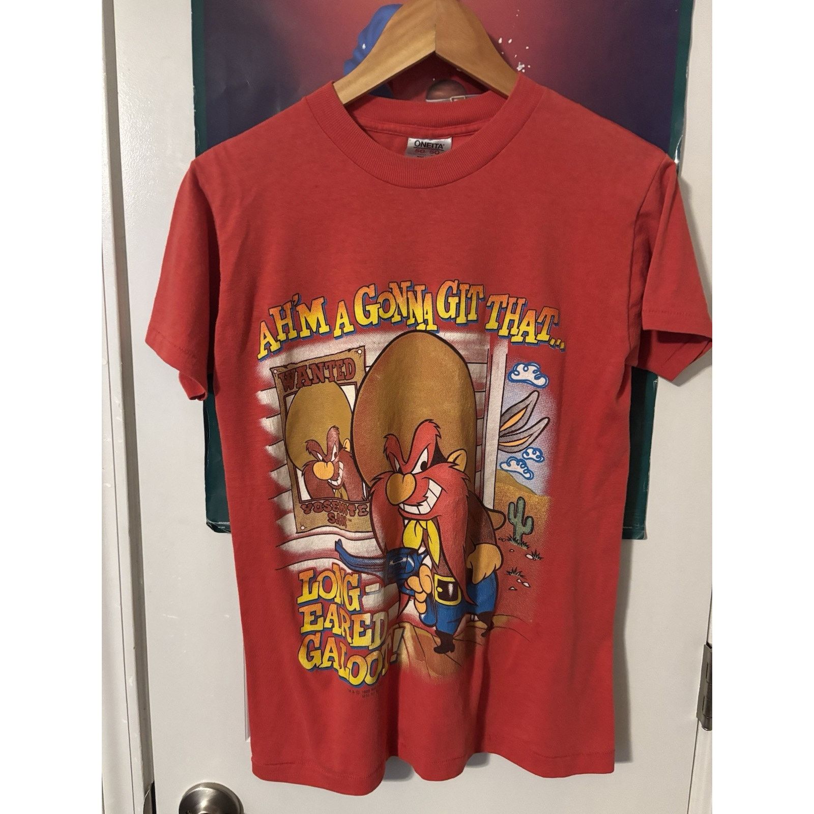 The Unbranded Brand 1989 Oneita t- featuring Yosemite Sam from Looney Tunes Size US M / EU 48-50 / 2 - 4 Thumbnail