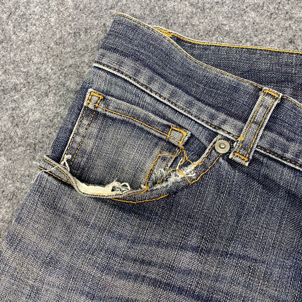 If Six Was Nine 💥Best Offer💥Vintage Joseph Homme Flare Distressed Denim Size US 36 / EU 52 - 9 Thumbnail