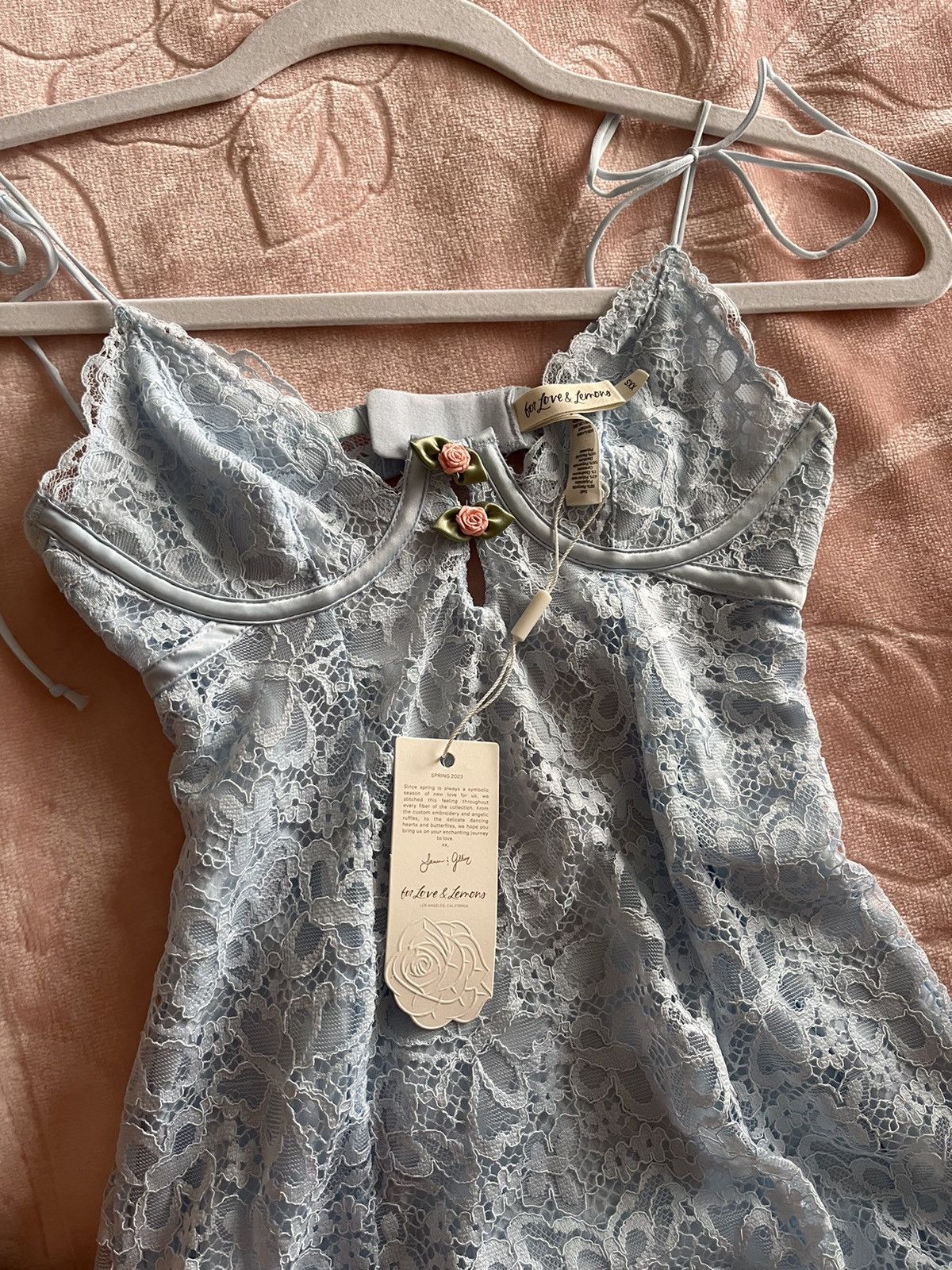 For Love & Lemons For love and lemons blue dress Size XS / US 0-2 / IT 36-38 - 3 Thumbnail