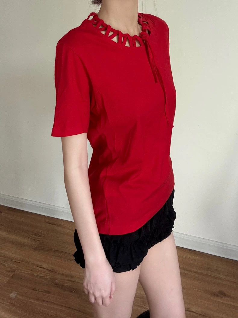 Y's Y's Neckline cutout short sleeves Size ONE SIZE - 1 Thumbnail