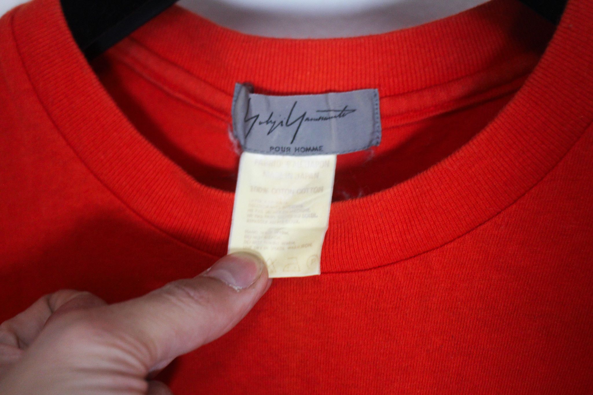 Yohji Yamamoto Plain Orange T-Shirt with Yohji Embroided on the back Size US S / EU 44-46 / 1 - 4 Thumbnail
