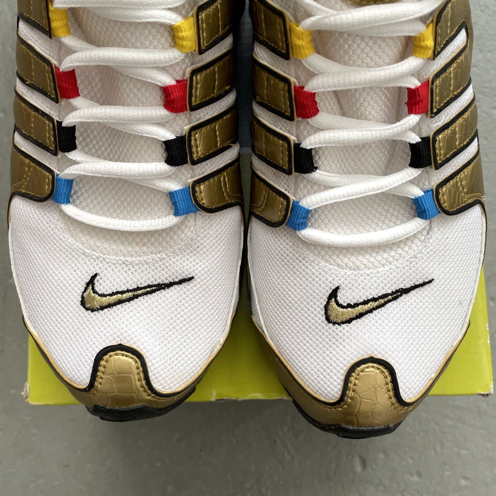 Nike Nike Shox NZ “Olympic” Sneakers Men 9.5 Multicolor 2004 309739-161 Retro Hip Hop RARE Size US 10 / EU 43 - 6 Thumbnail