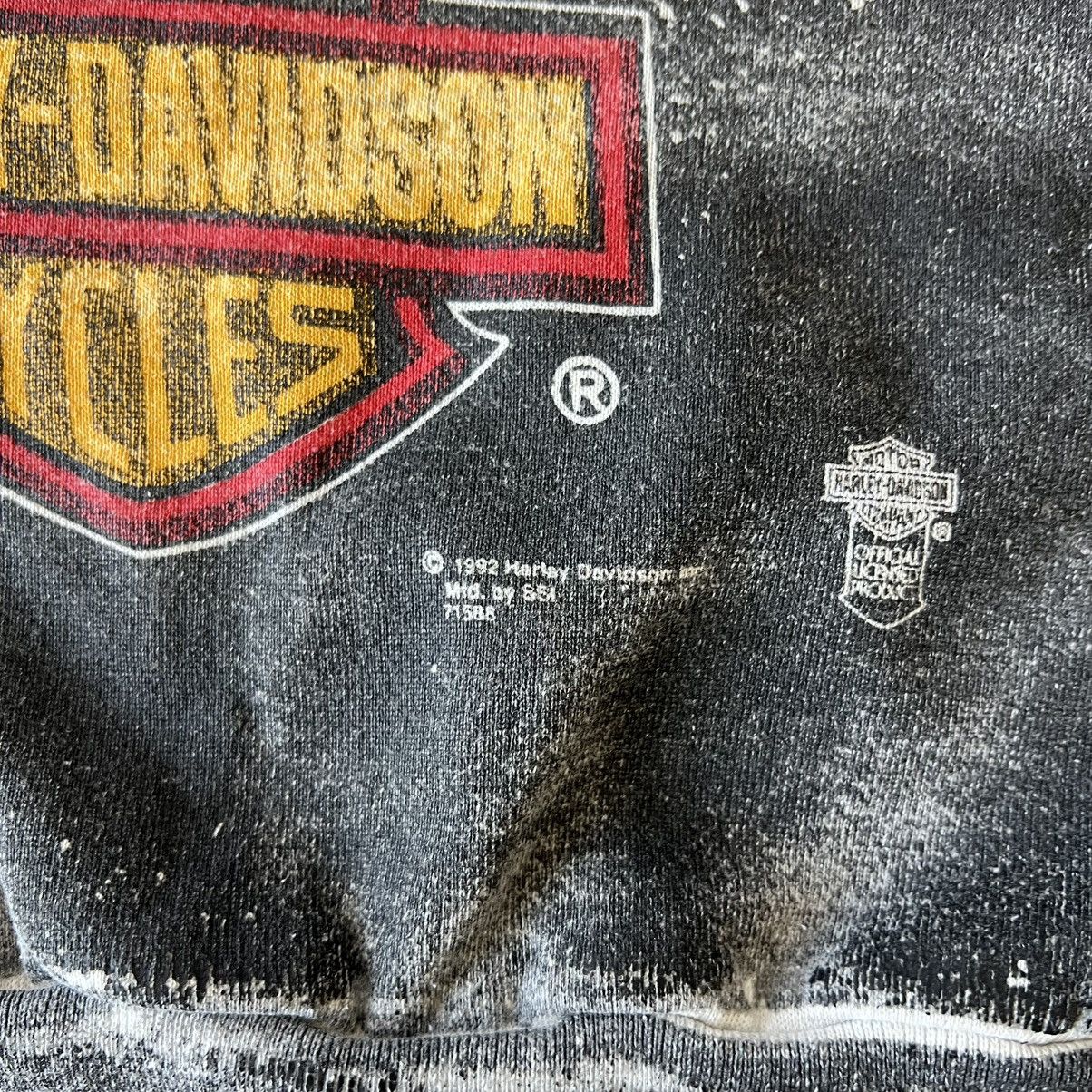 Harley Davidson 1992 Harley Davidson All-Over Print Crewneck Sweater Size US M / EU 48-50 / 2 - 3 Thumbnail