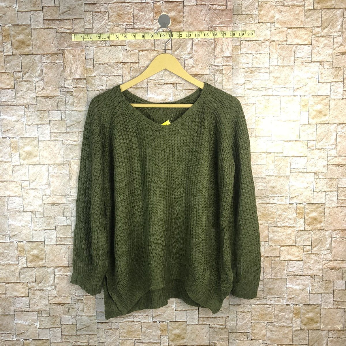 Homespun Knitwear × Japanese Brand × Vintage Spinns Green plain vintage Knitwear #A770 Size US M / EU 48-50 / 2 - 1 Thumbnail