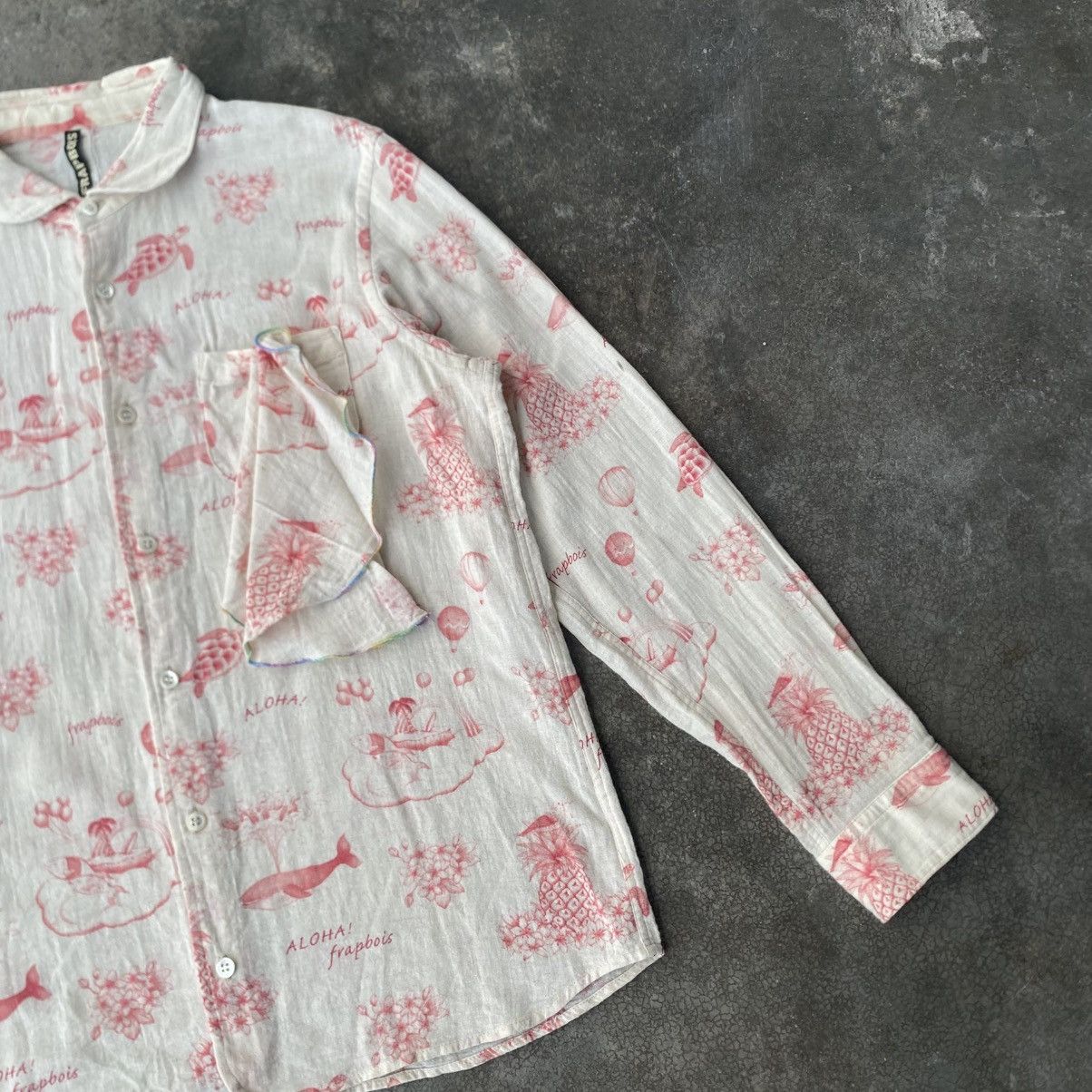 Frapbois Frapbois Issey Miyake Aloha Print Unique Ruffled Pocket Size XS / US 0-2 / IT 36-38 - 8 Thumbnail