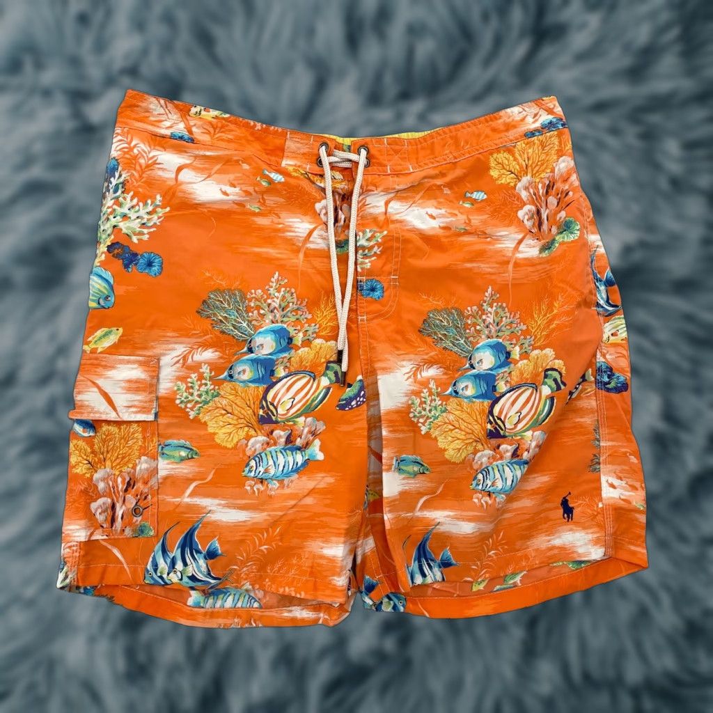 Polo Ralph Lauren VINTAGE Polo Ralph Lauren Hawaiian Swimwear Trunks Size L Men Bottoms Trunks Swimwear Holiday Tropical Golfwear? Size US L / EU 52-54 / 3 - 1 Thumbnail