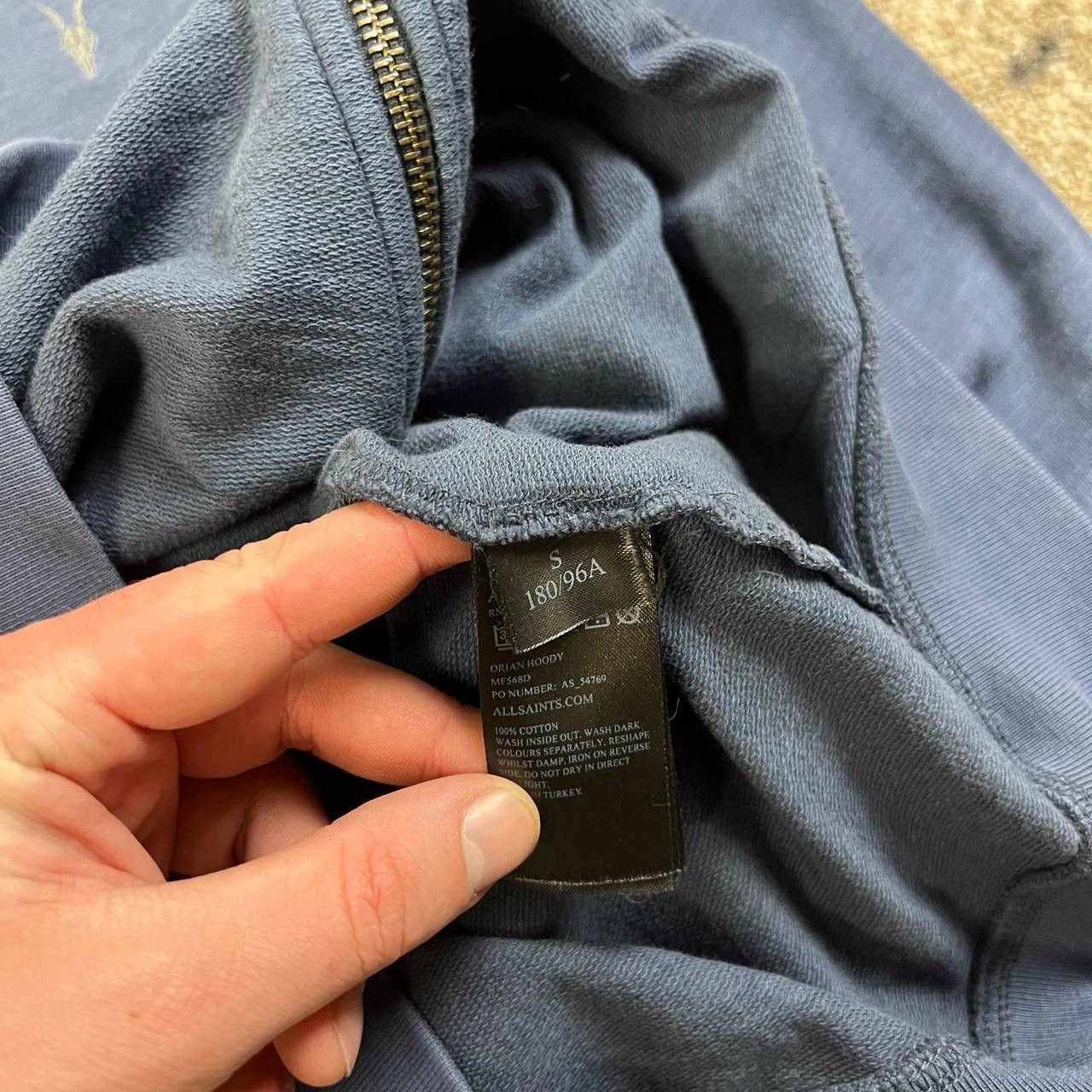 Allsaints Allsaints Luxury Mini Logo Zip Up Hoodie Streetwear Y2K Size US S / EU 44-46 / 1 - 6 Thumbnail