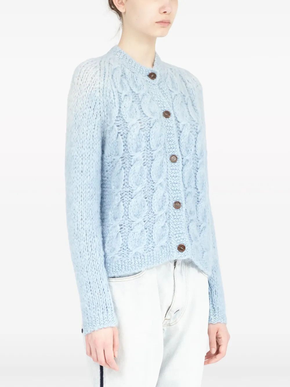 Maison Margiela o1y0625 Cardigan in Sky Blue Size XS / US 0-2 / IT 36-38 - 2 Thumbnail