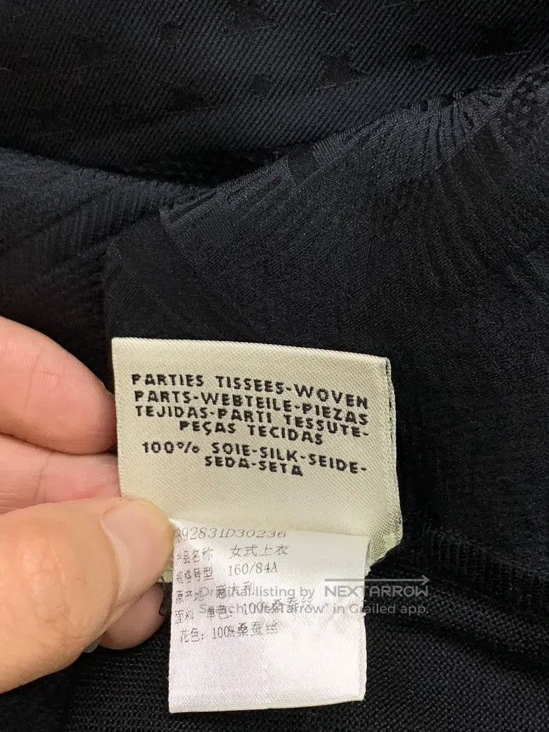 Hermes Hermes Black textured silk short sleeve Size XS / US 0-2 / IT 36-38 - 6 Thumbnail