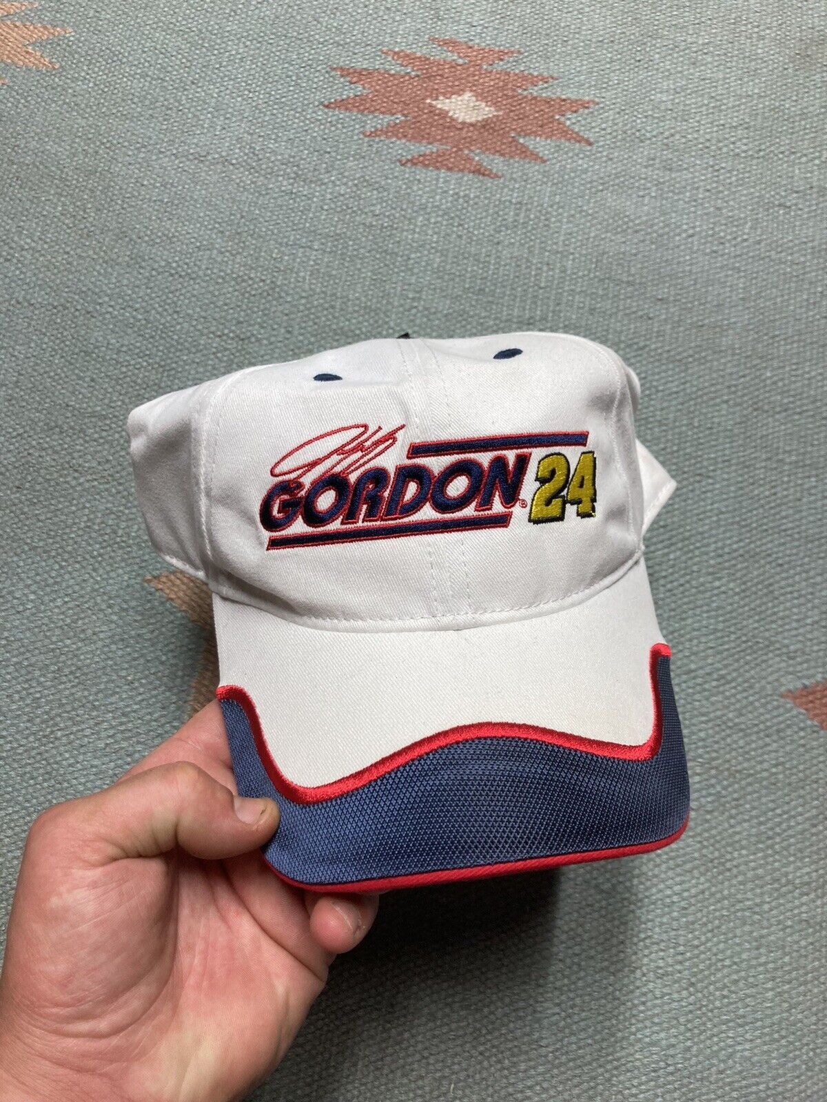 Chase Authentics × NASCAR × Vintage VTG Strapback hat cap jeff Gordon nascar racing 24 NWT NOS Size ONE SIZE - 2 Thumbnail