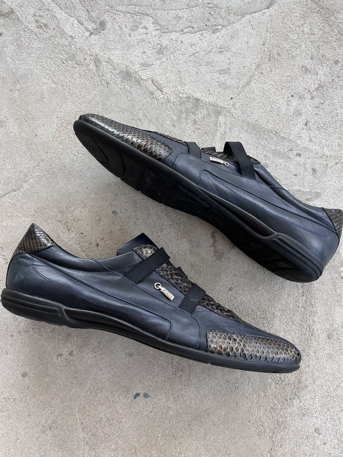 Zilli Rare Vintage Zilli Crocodile Leather Loafers Luxury Y2K Size US 12 / EU 45 - 5 Thumbnail