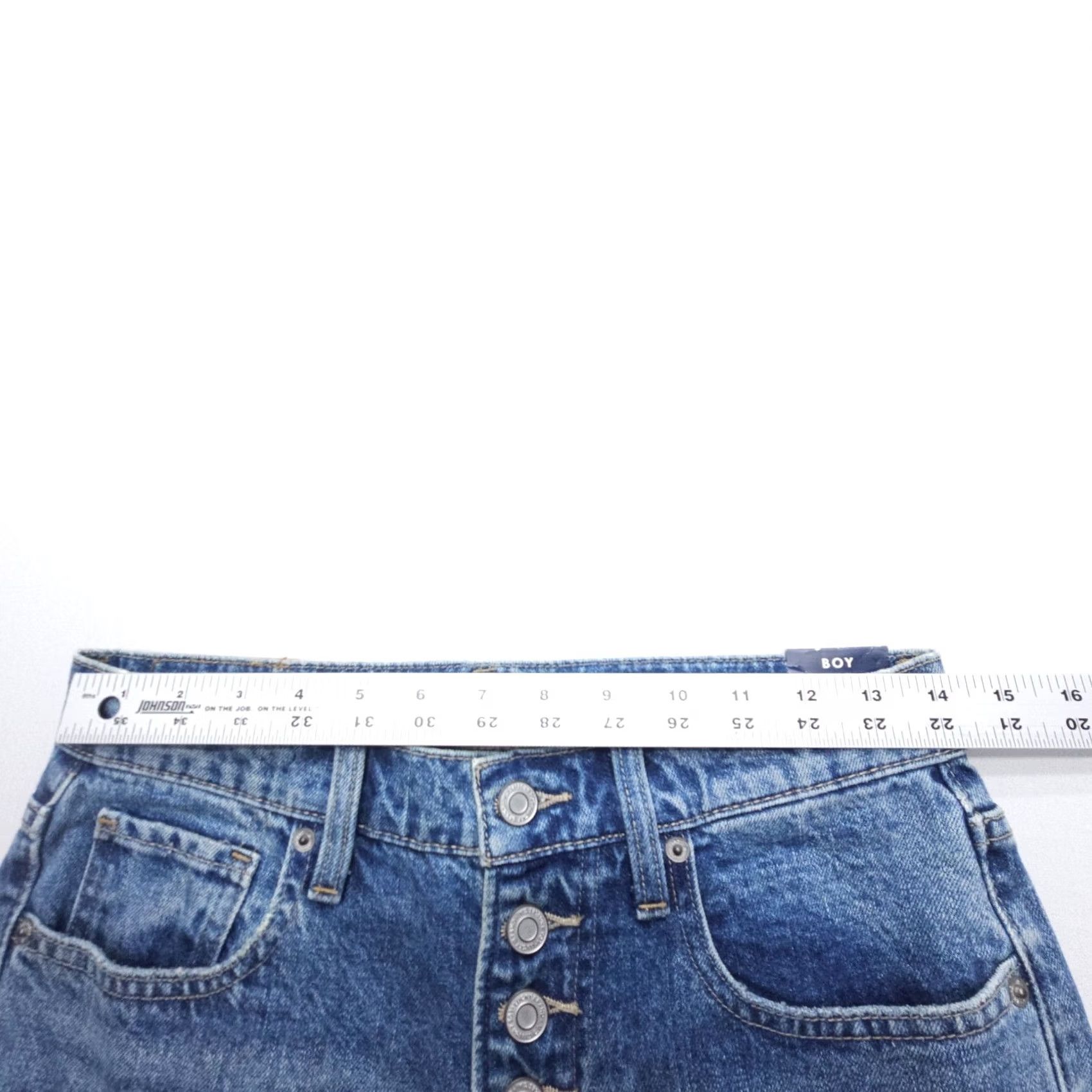 Lucky Brand Lucky Brand Mid Rise Relaxed Boy Jeans Womens 0 Button Fly Blue Denim NWT Jeans Size 25" / US 0 / IT 36 - 6 Thumbnail