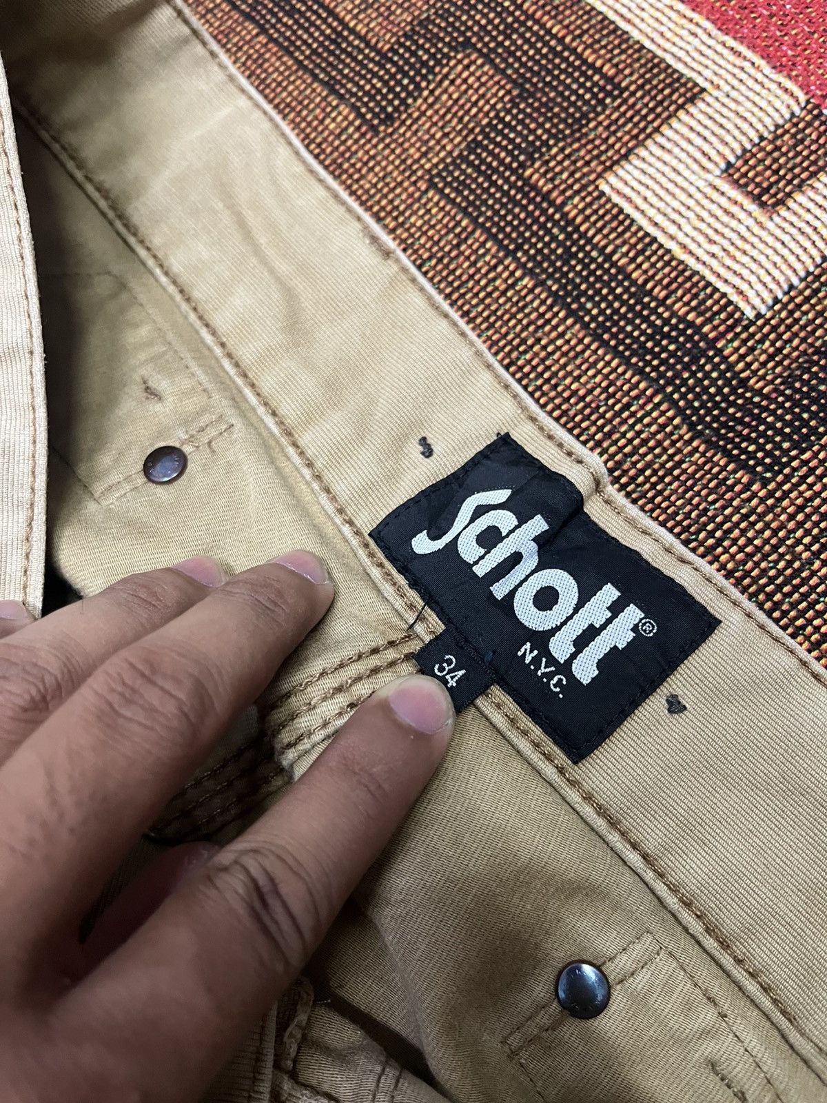 Schott 💀Vtg Schott Nyc Fatigue pants💀 Size US 34 / EU 50 - 9 Thumbnail
