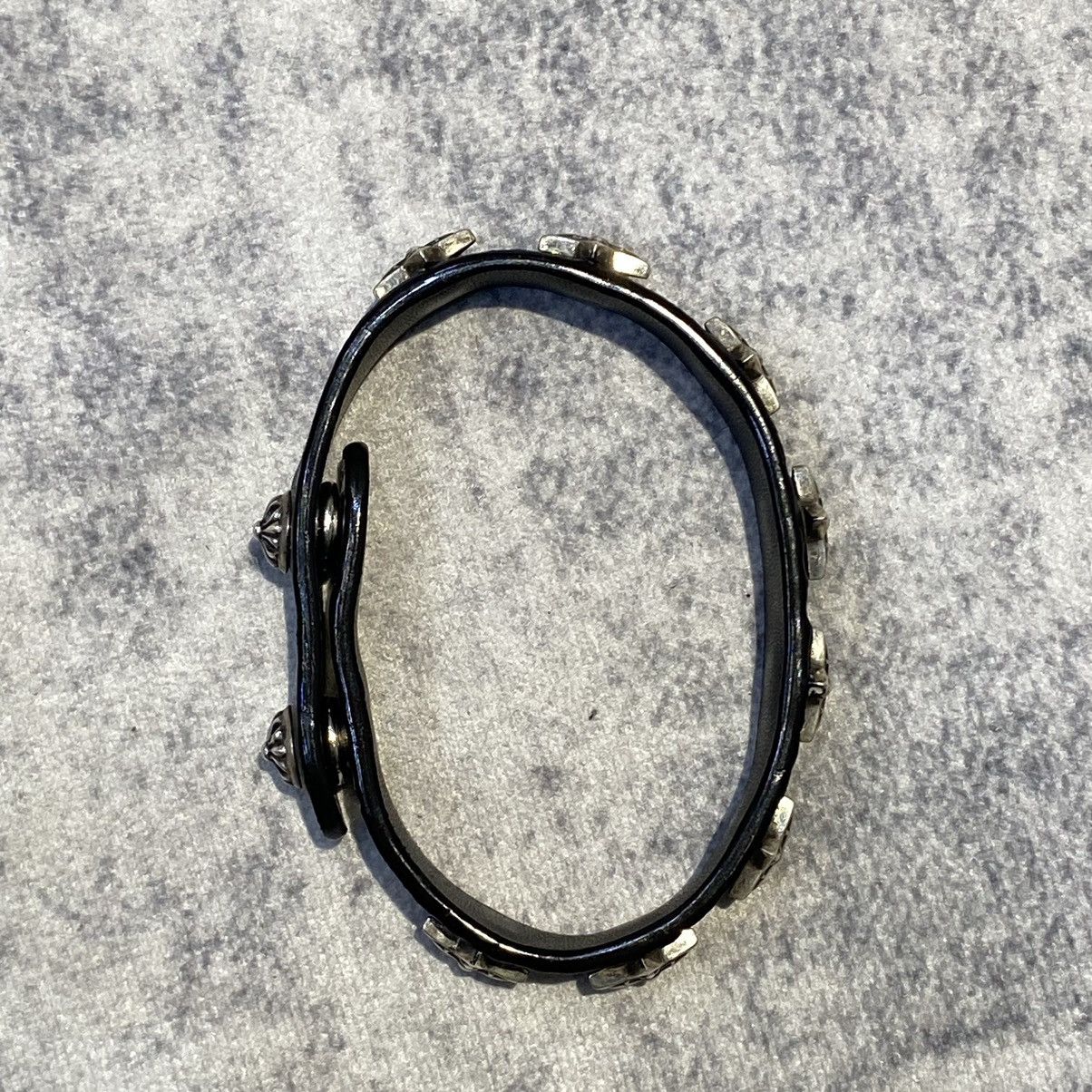 Chrome Hearts Chrome Hearts 2 BTTN/ 2 SNAP Star silver bracelet black Size ONE SIZE - 6 Thumbnail