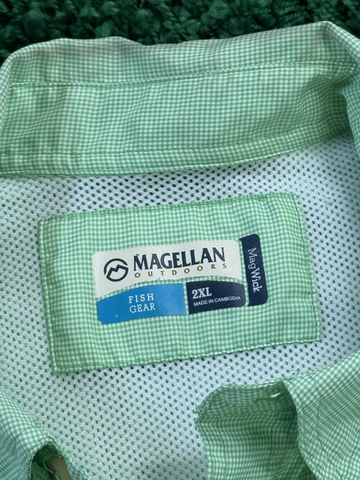 Other Magellan Plaid Green Fishing Camp Collar Shirt 2XL XXL Size US XXL / EU 58 / 5 - 4 Thumbnail