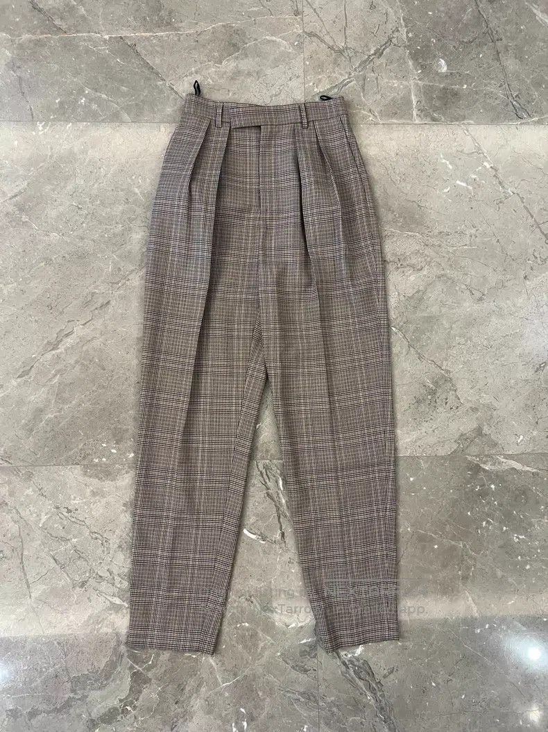 Celine CELINE Checked Wool Casual Pants Size US 36 / EU 52 - 1 Thumbnail