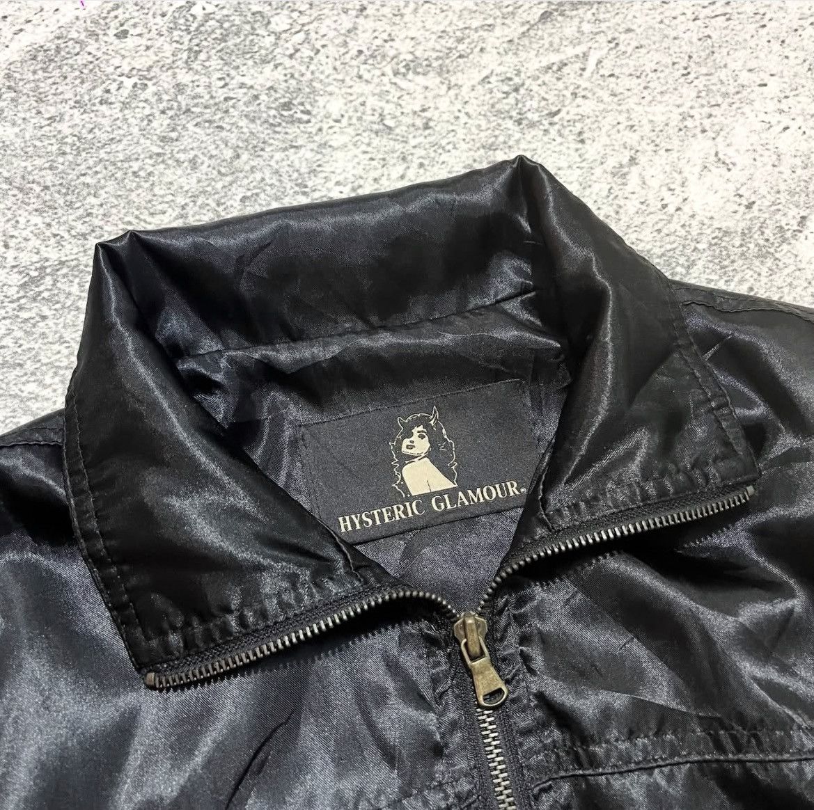 Hysteric Glamour Vintage Hysteric Glamour “Love Energy” Satin Jacket Black Size US M / EU 48-50 / 2 - 4 Thumbnail